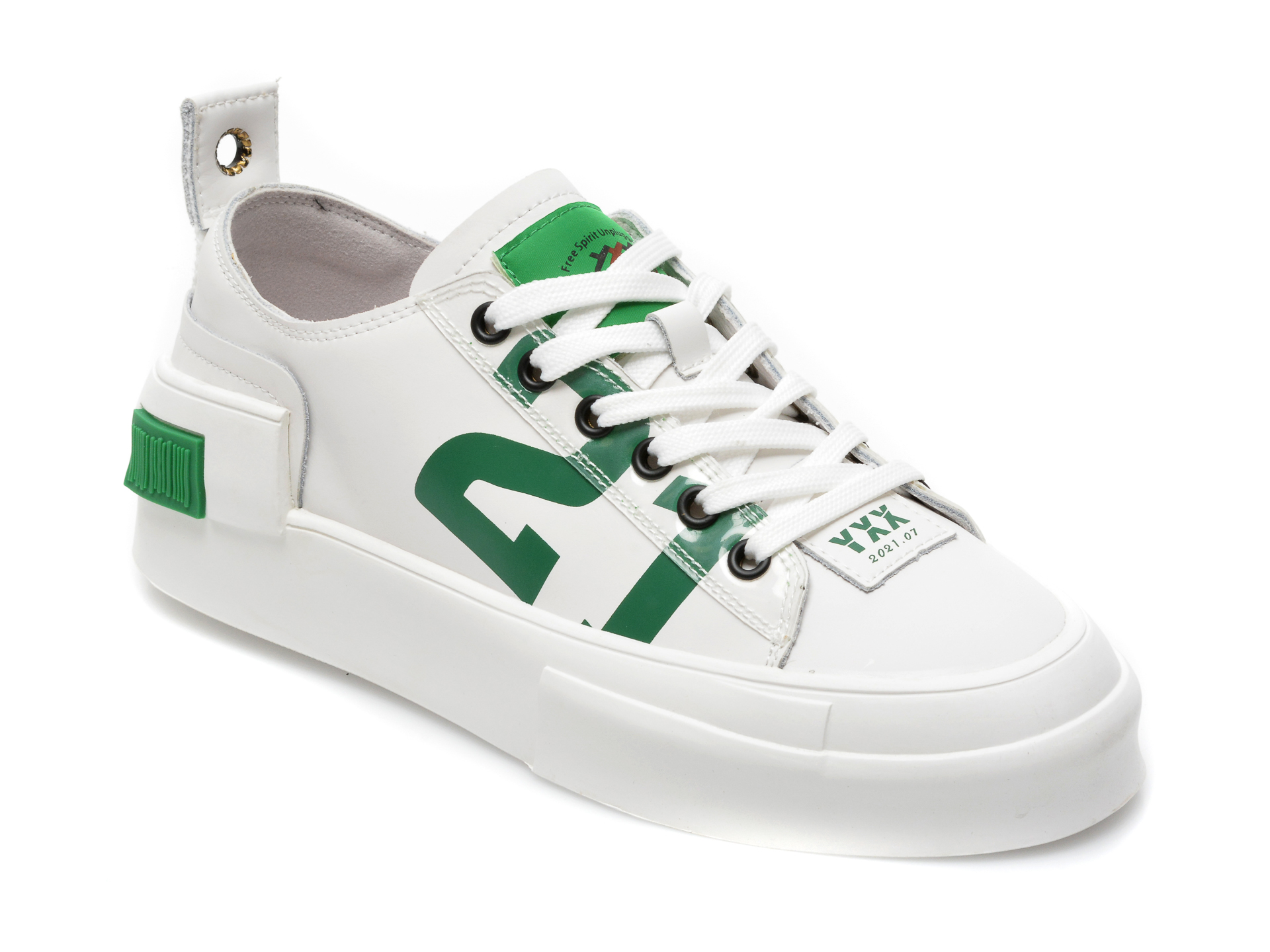 Pantofi sport GRYXX albi, 50516MP, din piele naturala Gryxx Gryxx