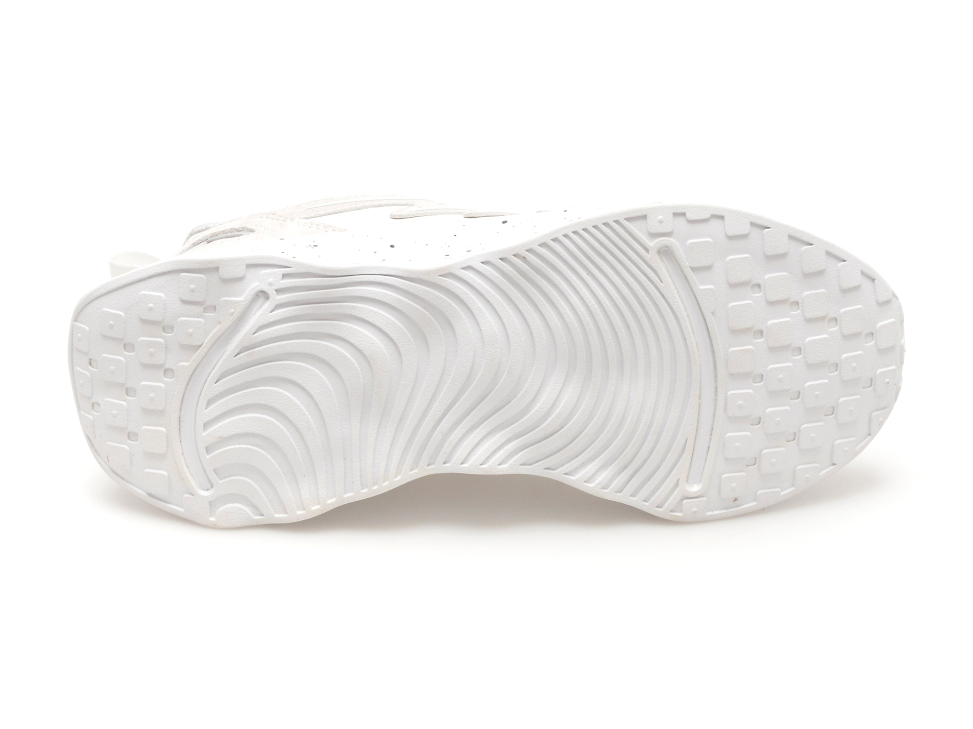 Pantofi Sport GRYXX albi, 66022, din material textil si piele intoarsa