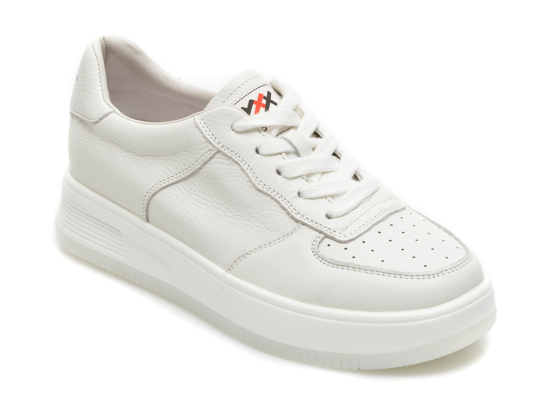 Pantofi sport GRYXX albi, 70222, din piele naturala