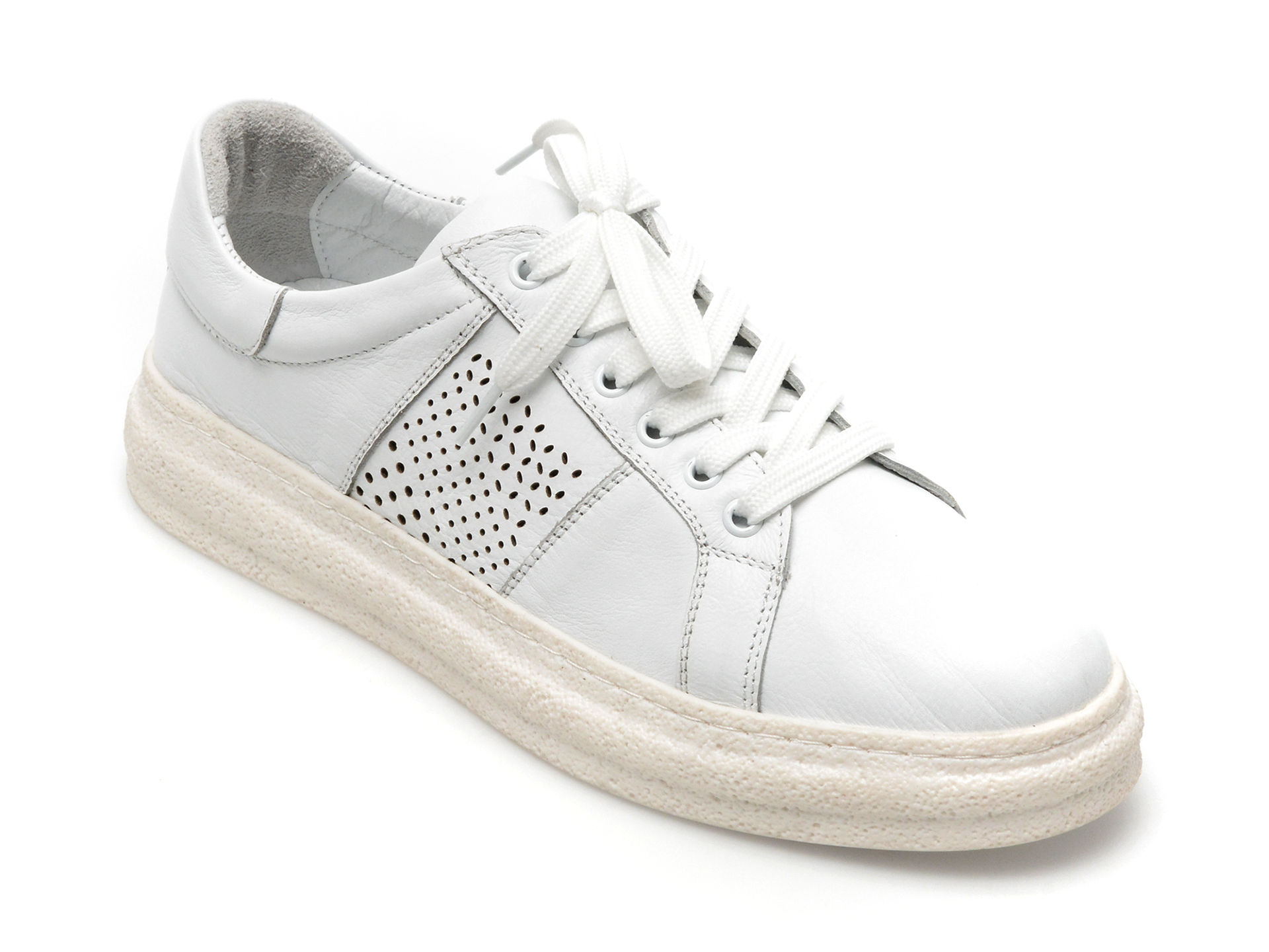 Pantofi sport GRYXX albi, 7953042, din piele naturala /femei/pantofi imagine super redus 2022