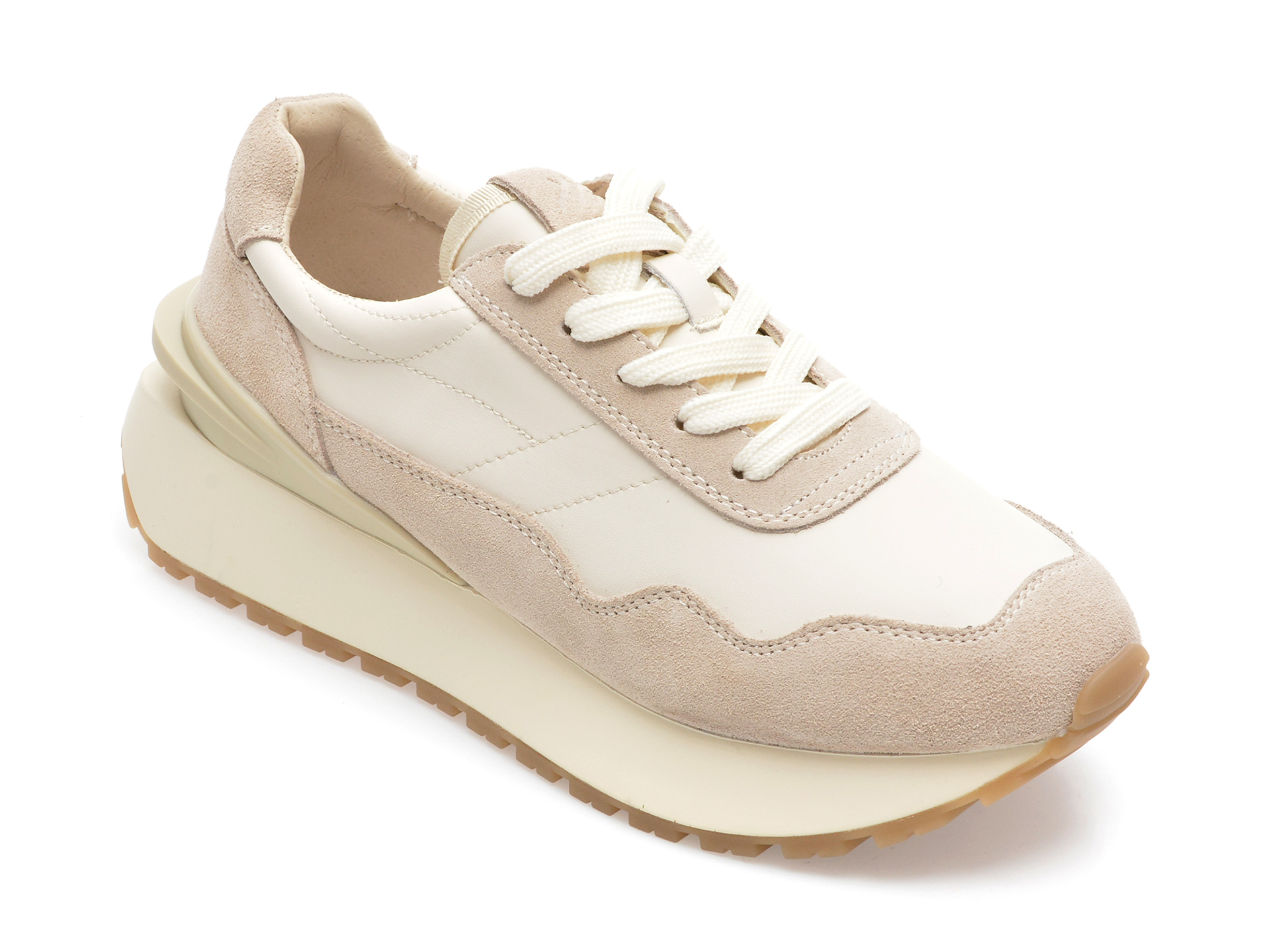 Pantofi sport GRYXX albi, 80396, din piele naturala