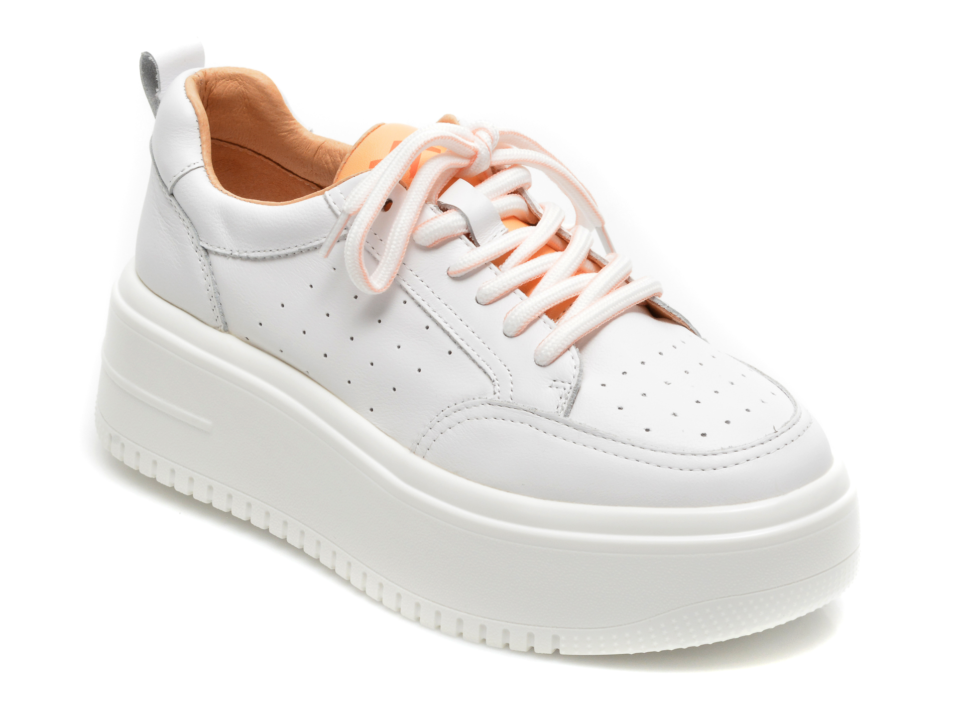 Pantofi sport GRYXX albi, B3161, din piele naturala Gryxx