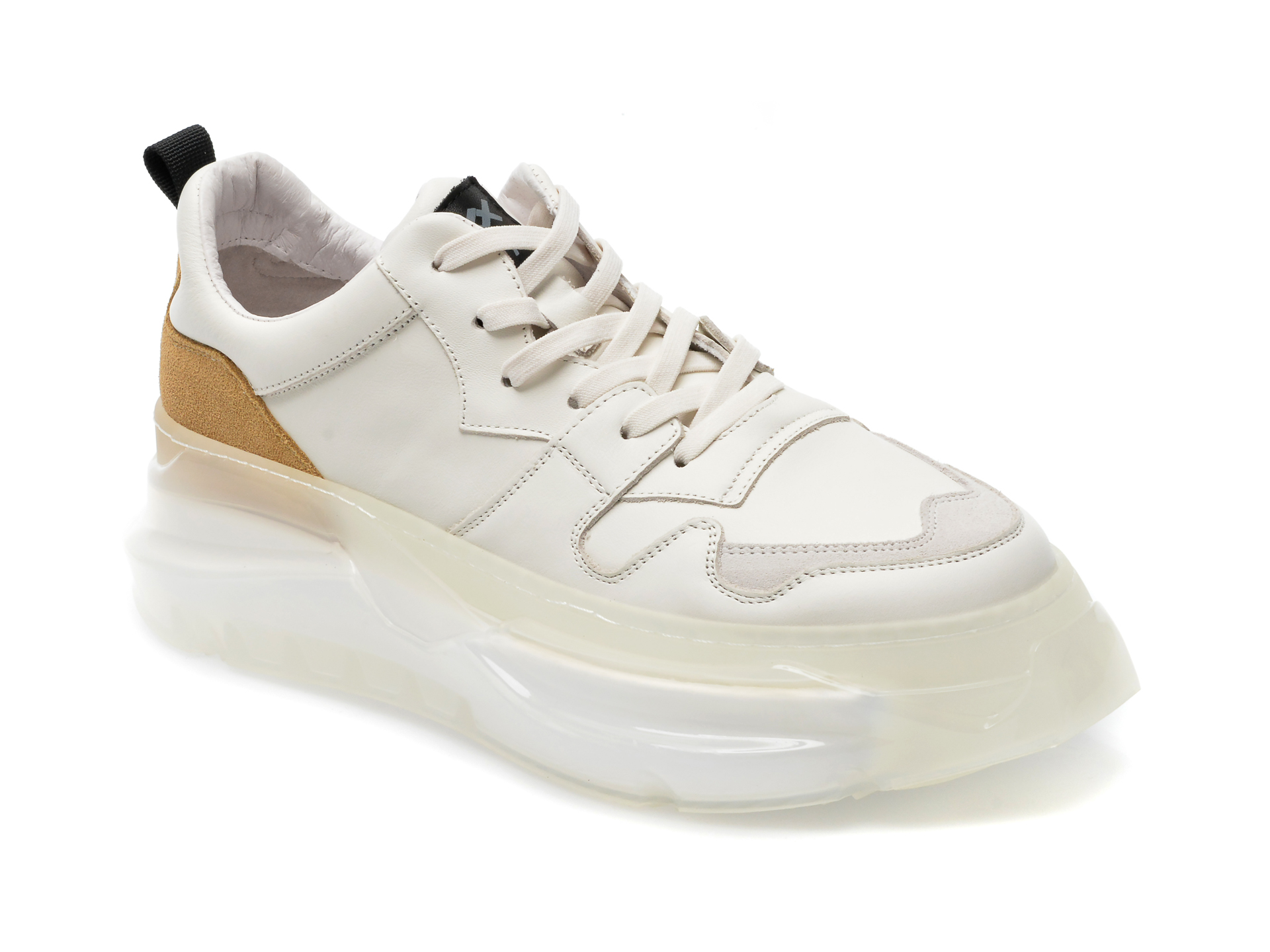 Poze Pantofi sport GRYXX albi, LN119, din piele naturala