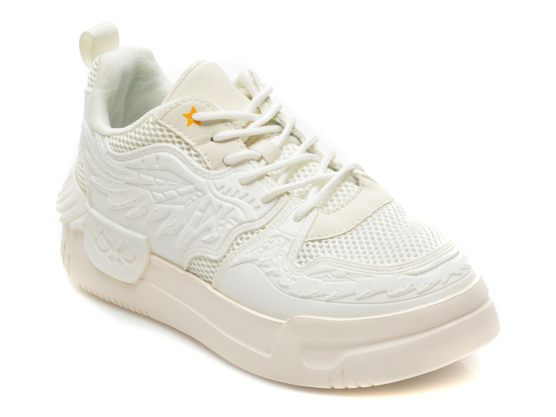 Pantofi sport GRYXX albi, PM6562L, din material textil si piele ecologica Gryxx