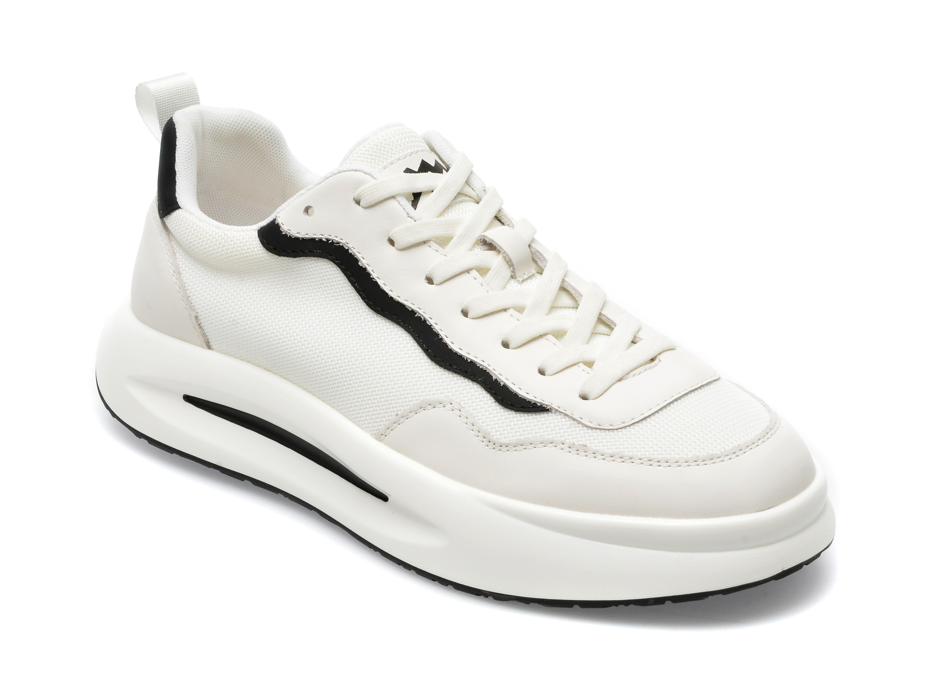 Pantofi sport GRYXX albi, W10019, din piele naturala