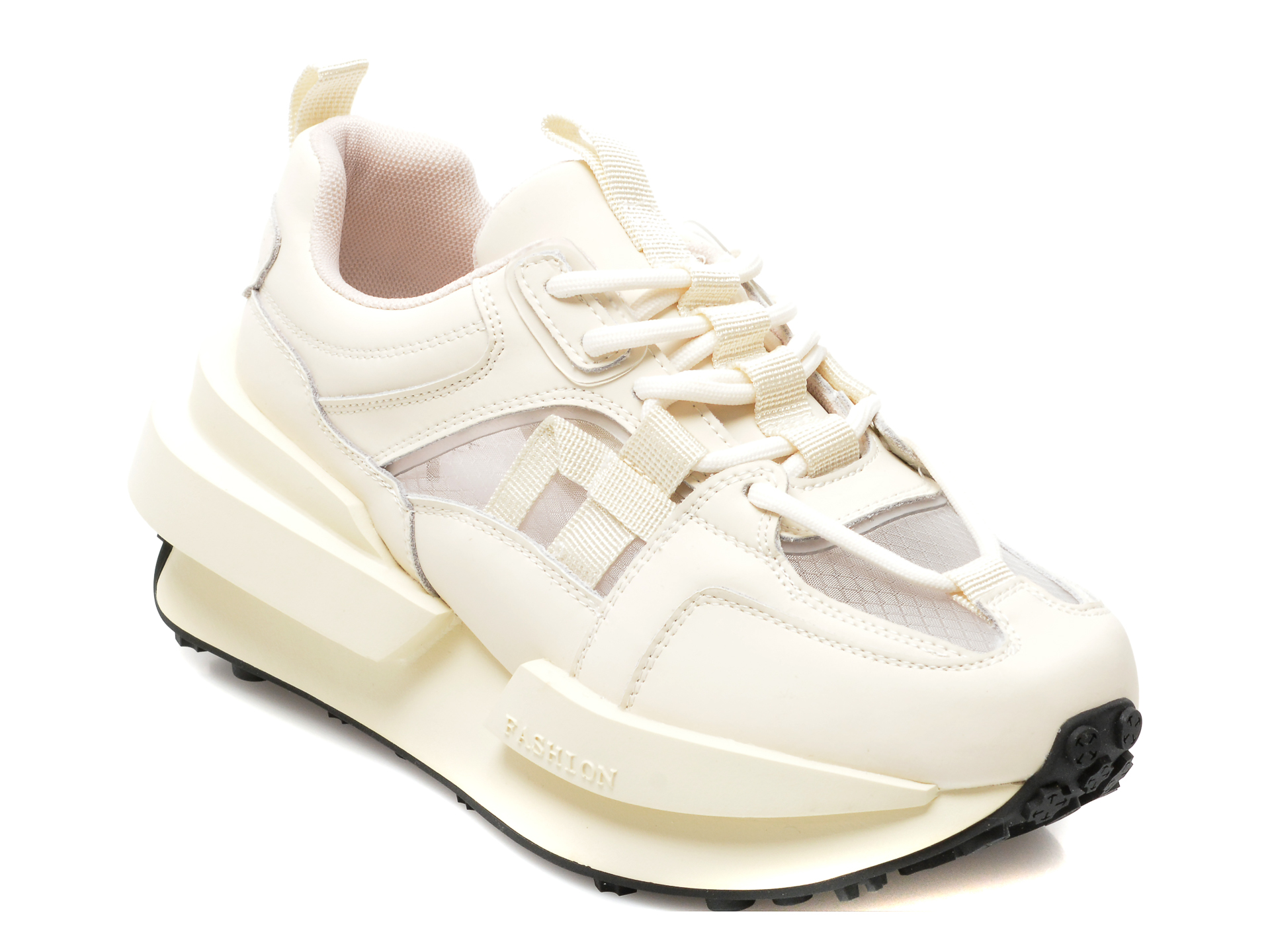 Pantofi sport GRYXX bej, Q2111, din material textil si piele naurala Gryxx imagine noua