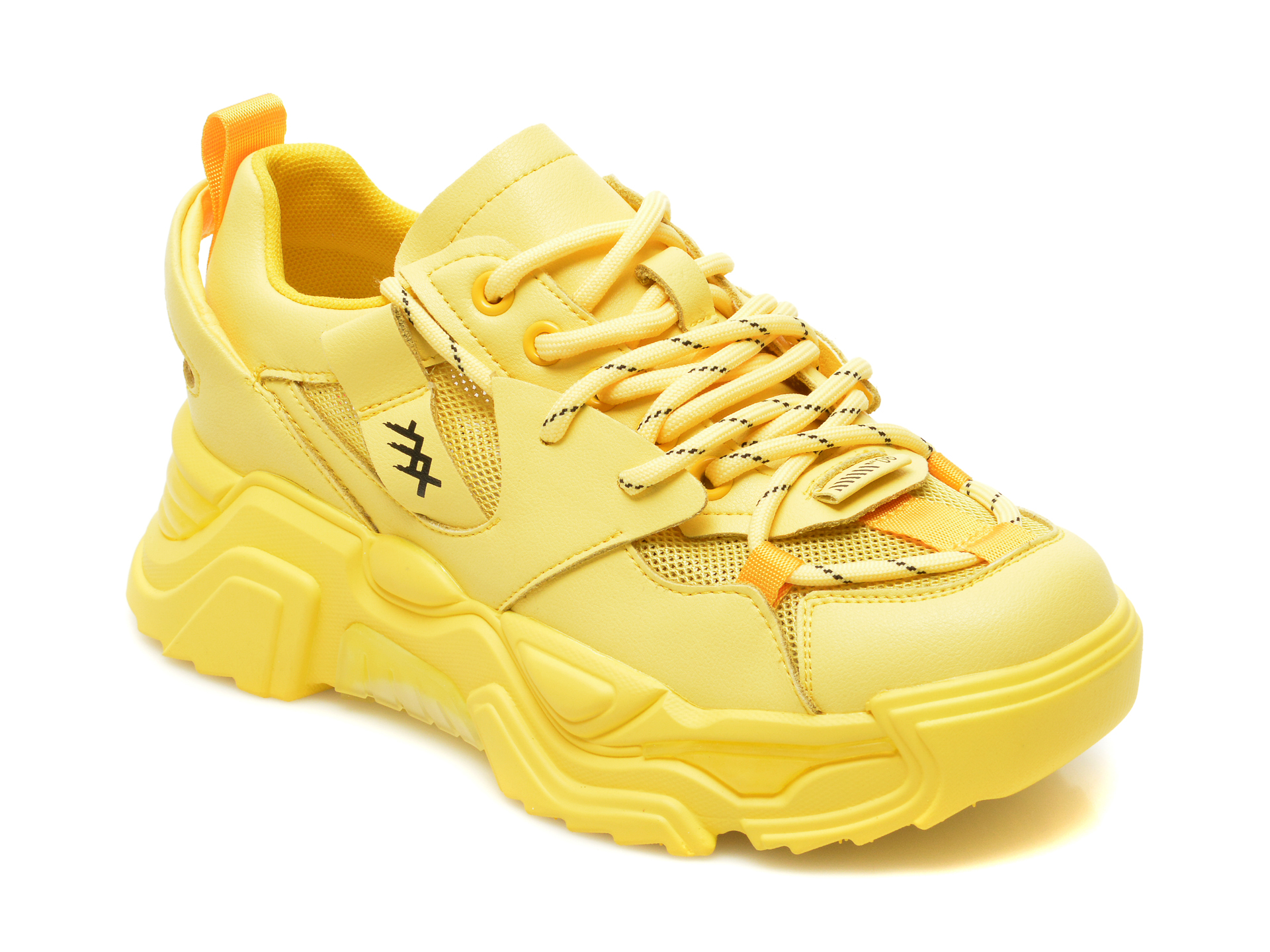 Pantofi sport GRYXX galbeni, K591, din material textil si piele naturala Gryxx Gryxx