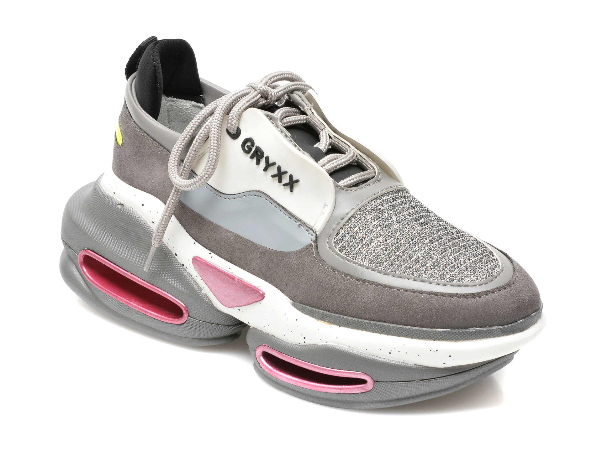 Pantofi sport GRYXX gri, MO1615, din piele ecologica imagine reduceri black friday 2021 Gryxx