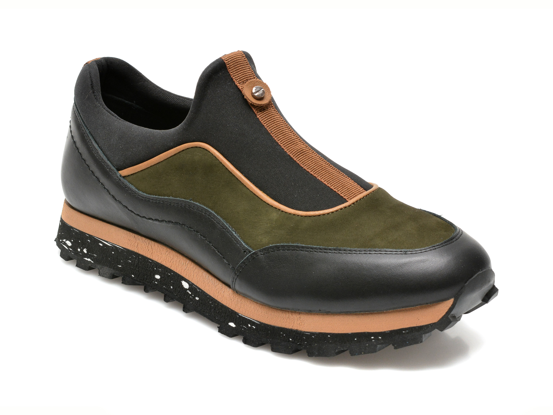 Pantofi sport GRYXX kaki, 187558, din material textil si piele intoarsa otter.ro imagine noua 2022