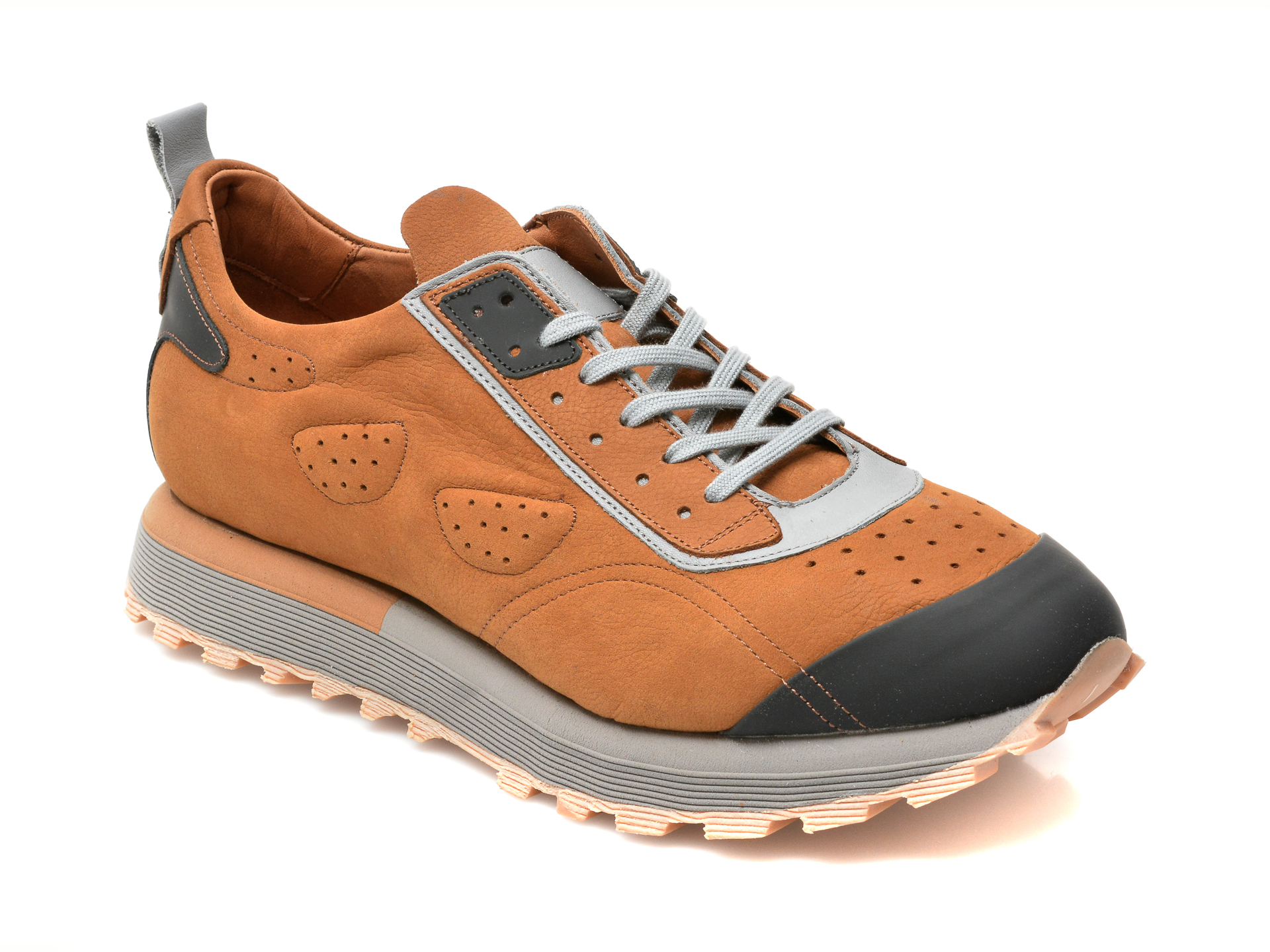 Pantofi sport GRYXX maro, 254463, din nabuc Gryxx imagine noua