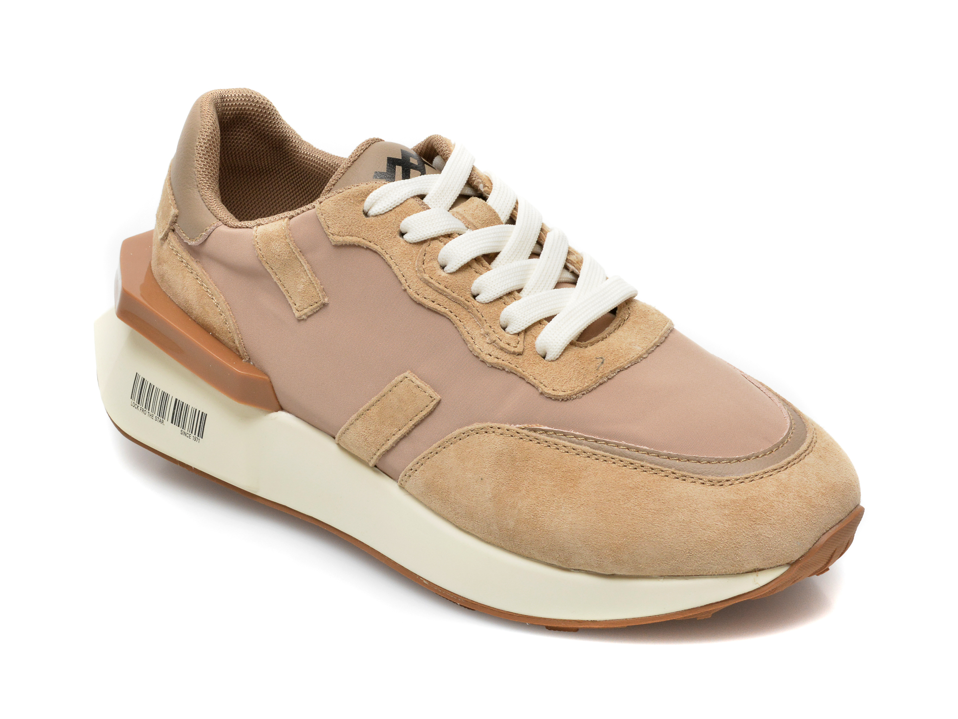 Pantofi sport GRYXX maro, A26102, din material textil si piele naturala