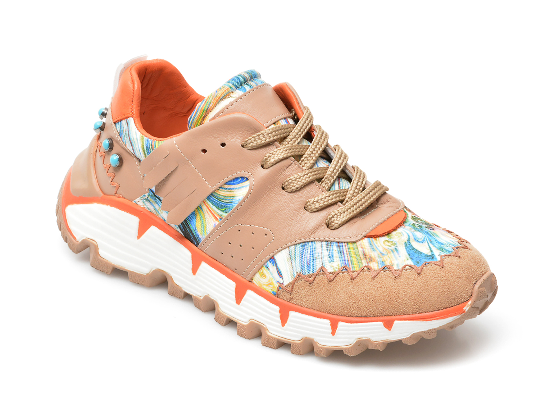 Pantofi sport GRYXX maro, MO17819, din piele ecologica /femei/pantofi