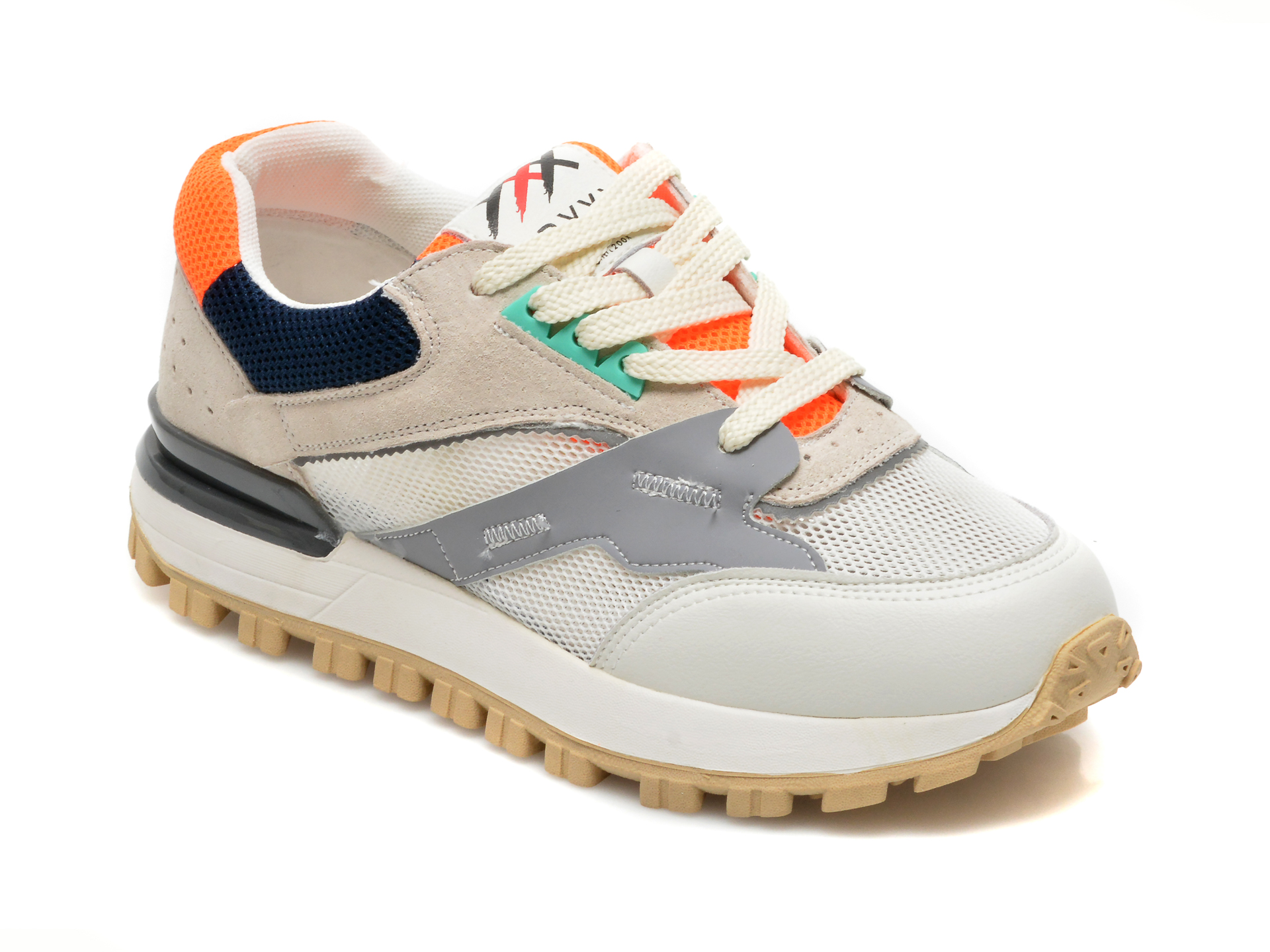Pantofi Sport Gryxx Multicolori, 21112, Din Material Textil Si Piele Intoarsa