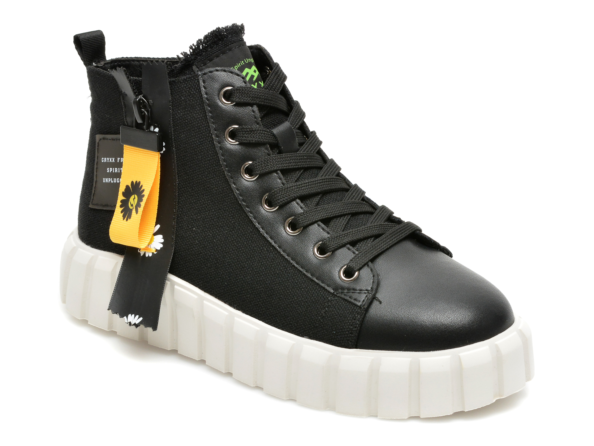 Pantofi sport GRYXX negre, D8026, din material textil Gryxx Gryxx