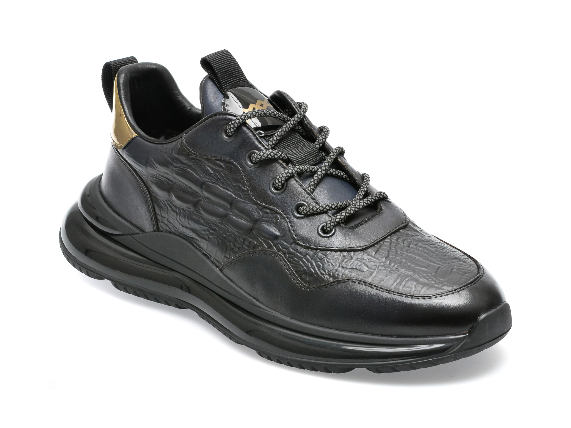 Pantofi sport GRYXX negri, 10889, din piele naturala /barbati/pantofi imagine noua
