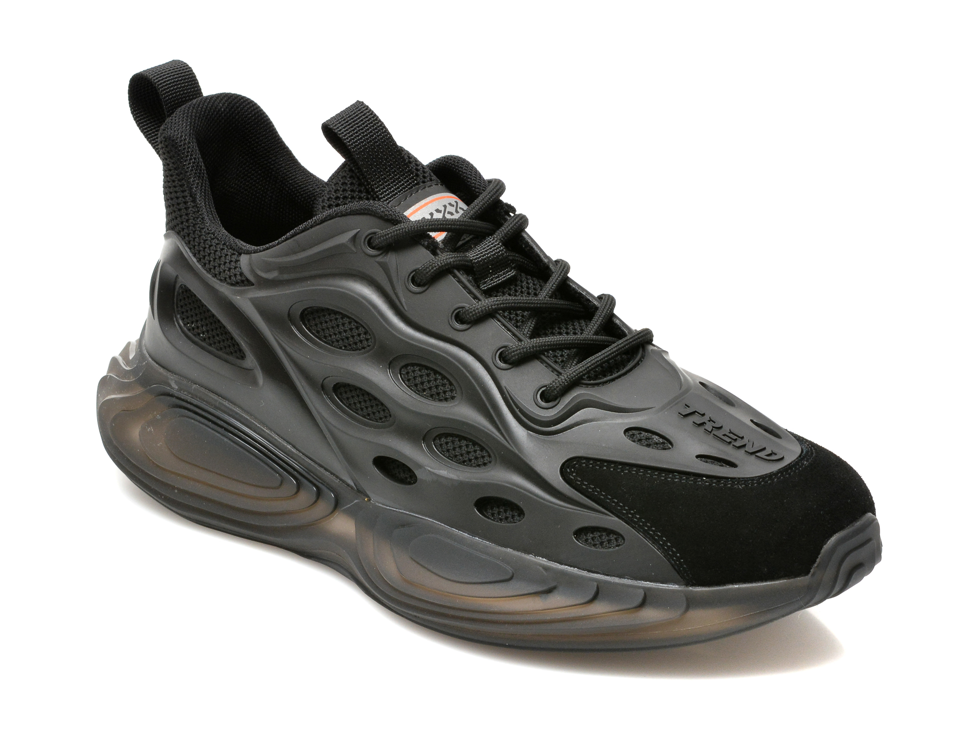 Pantofi sport GRYXX negri, 20858, din material textil si piele ecologica Gryxx