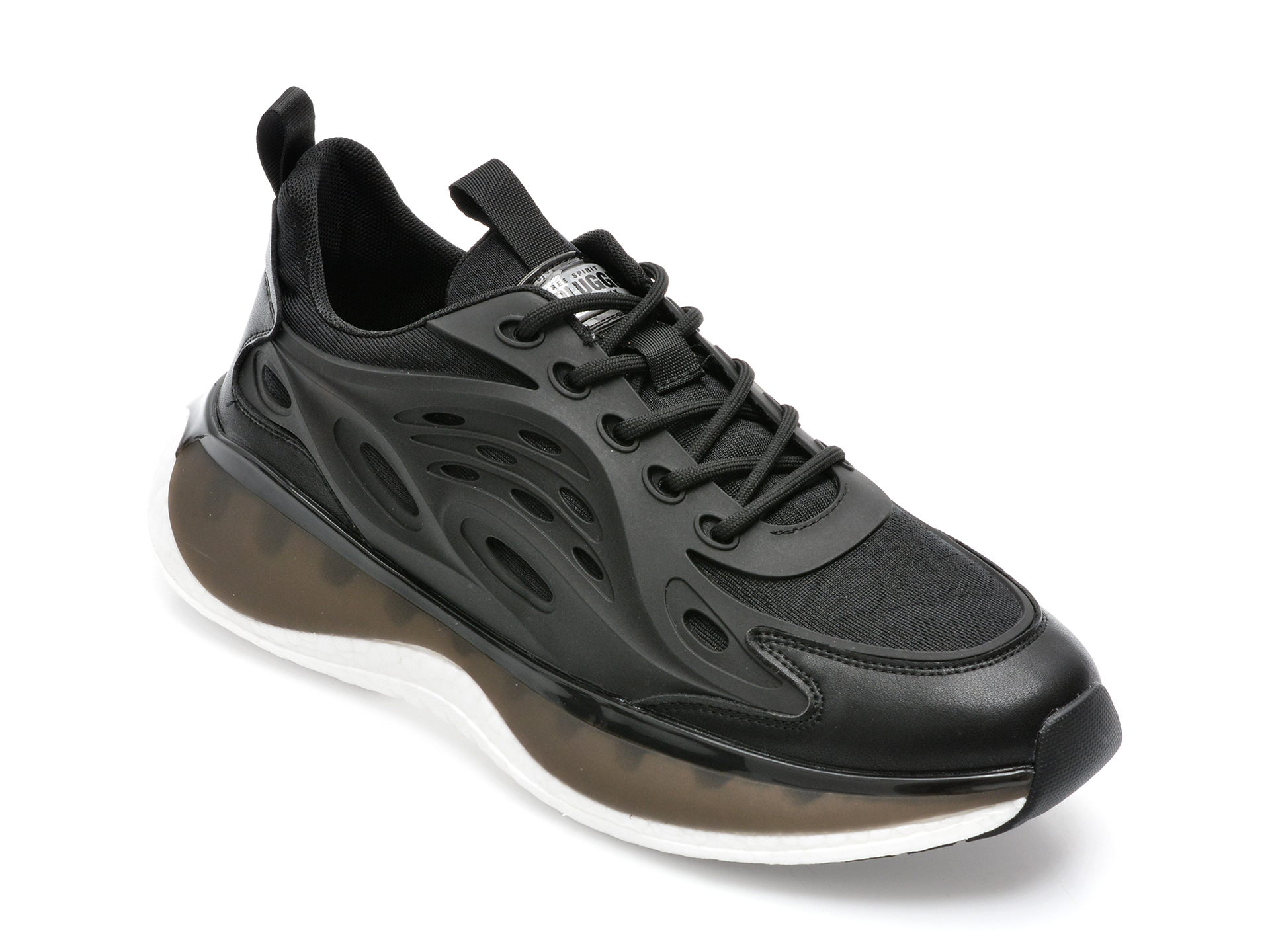 Pantofi sport GRYXX negri, 20965, din material textil si piele naturala /barbati/pantofi imagine super redus 2022