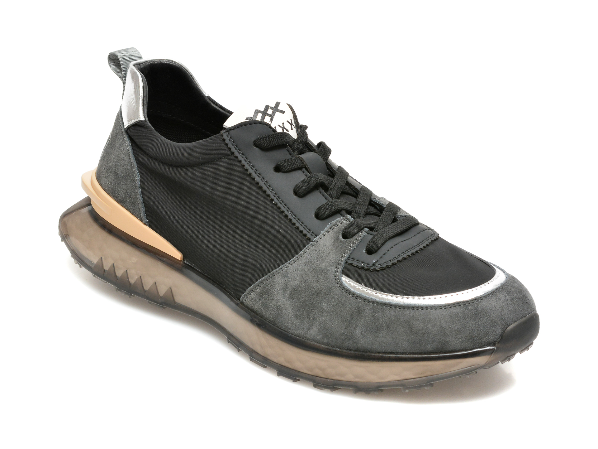 Pantofi sport GRYXX negri, 213331, din material textil si piele naturala Gryxx imagine 2022 reducere