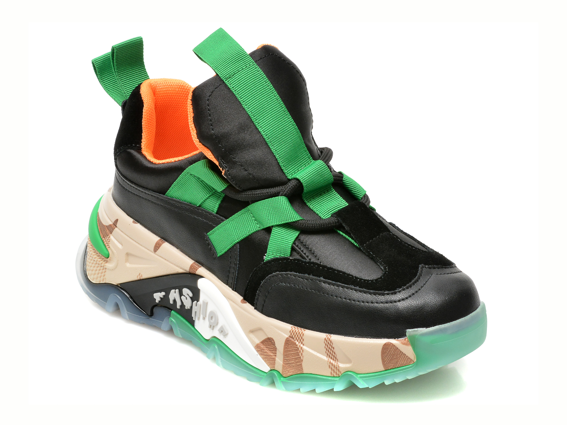 Pantofi sport GRYXX negri, 2182, din material textil si piele naturala 2023 ❤️ Pret Super Black Friday otter.ro imagine noua 2022