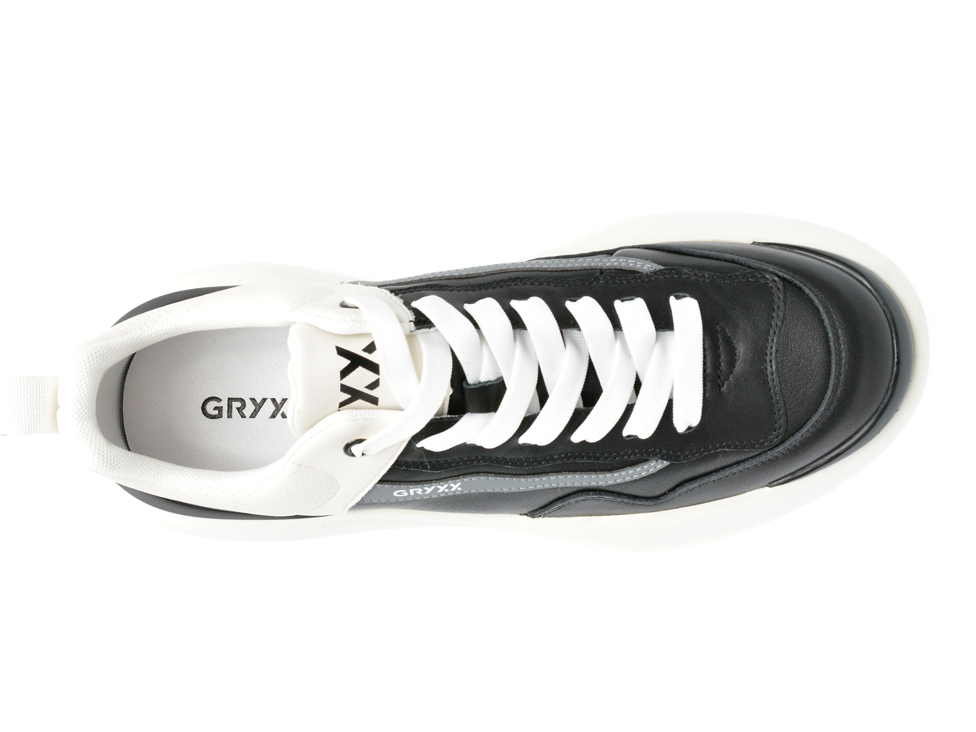 Poze Pantofi sport GRYXX negri, 22009, din piele natura si piele ecologica otter.ro
