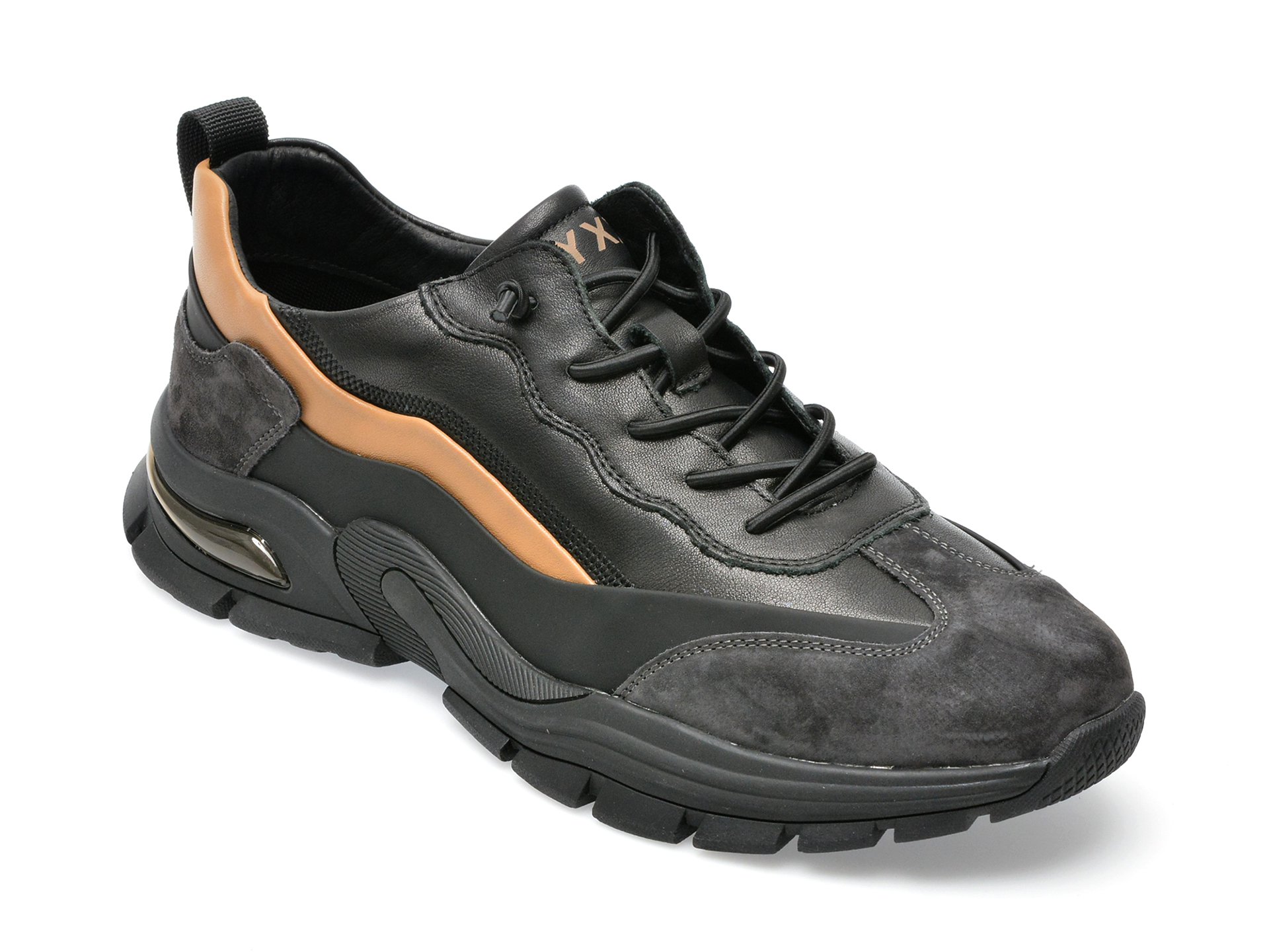 Pantofi sport GRYXX negri, 2325, din piele naturala /barbati/pantofi imagine noua