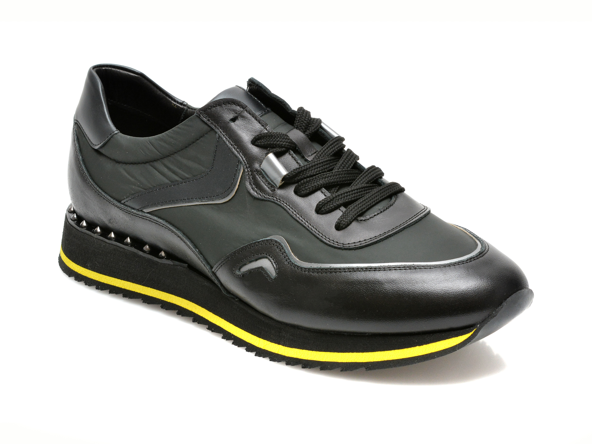 Pantofi sport GRYXX negri, 250041, din material textil si piele naturala Gryxx imagine noua