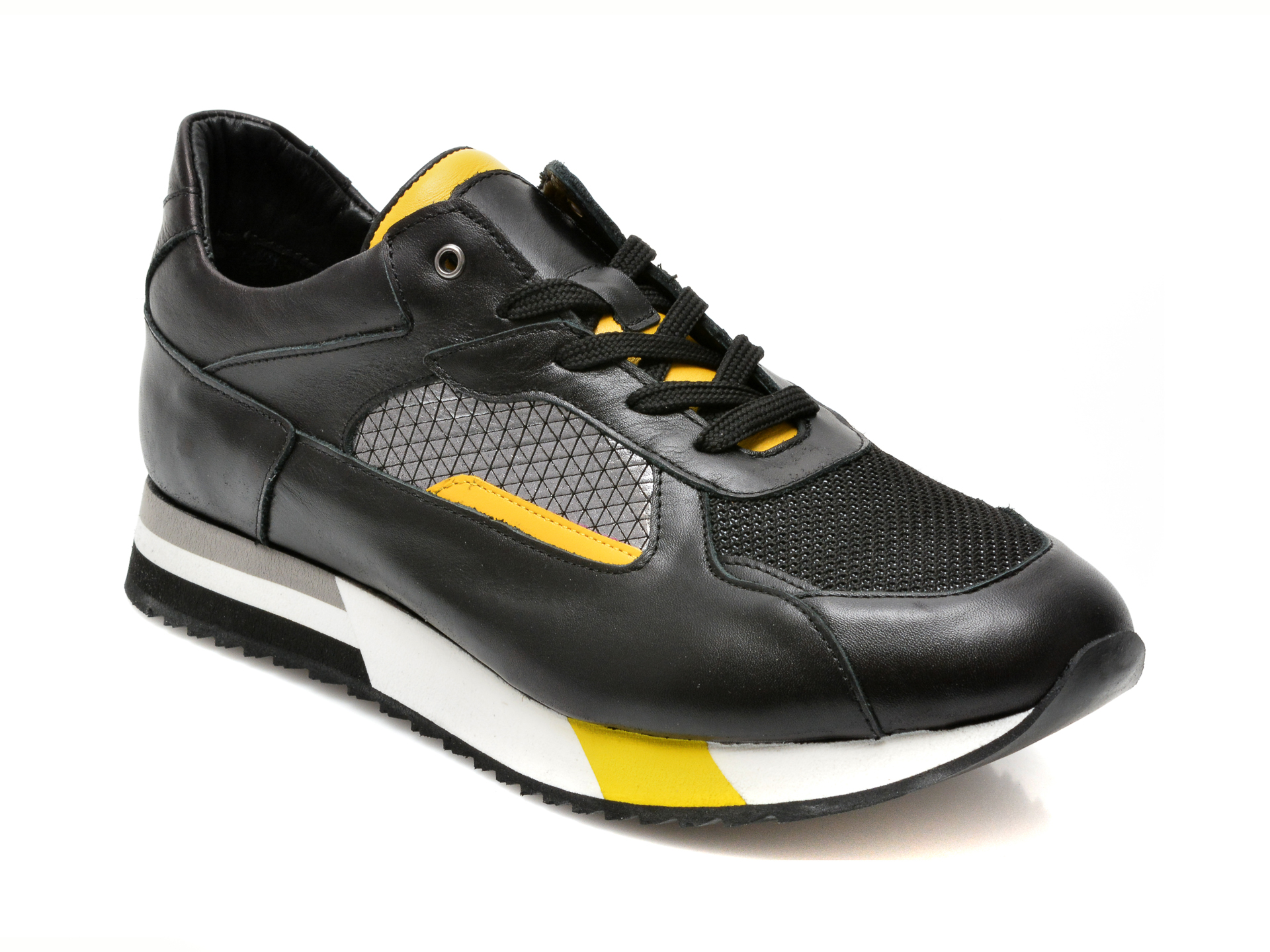 Pantofi sport GRYXX negri, 253191, din piele naturala Gryxx imagine noua