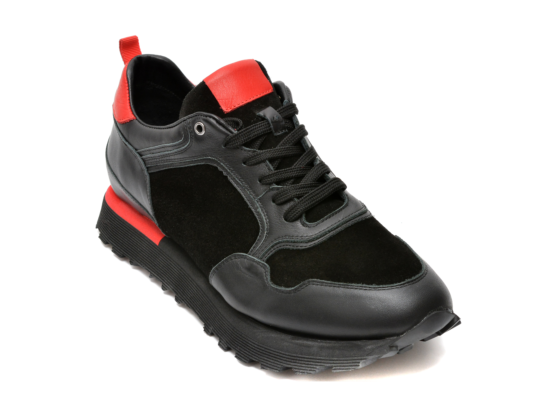 Pantofi sport GRYXX negri, 253786, din piele intoarsa Gryxx imagine 2022 reducere