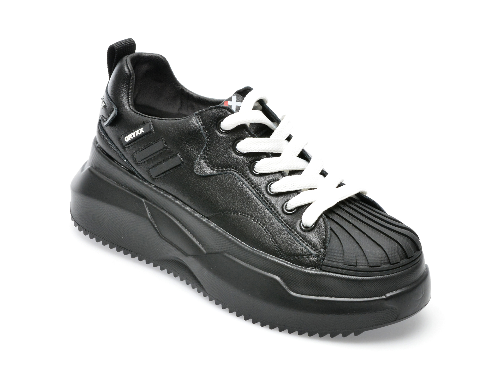 Pantofi sport GRYXX negri, 267189, din piele naturala