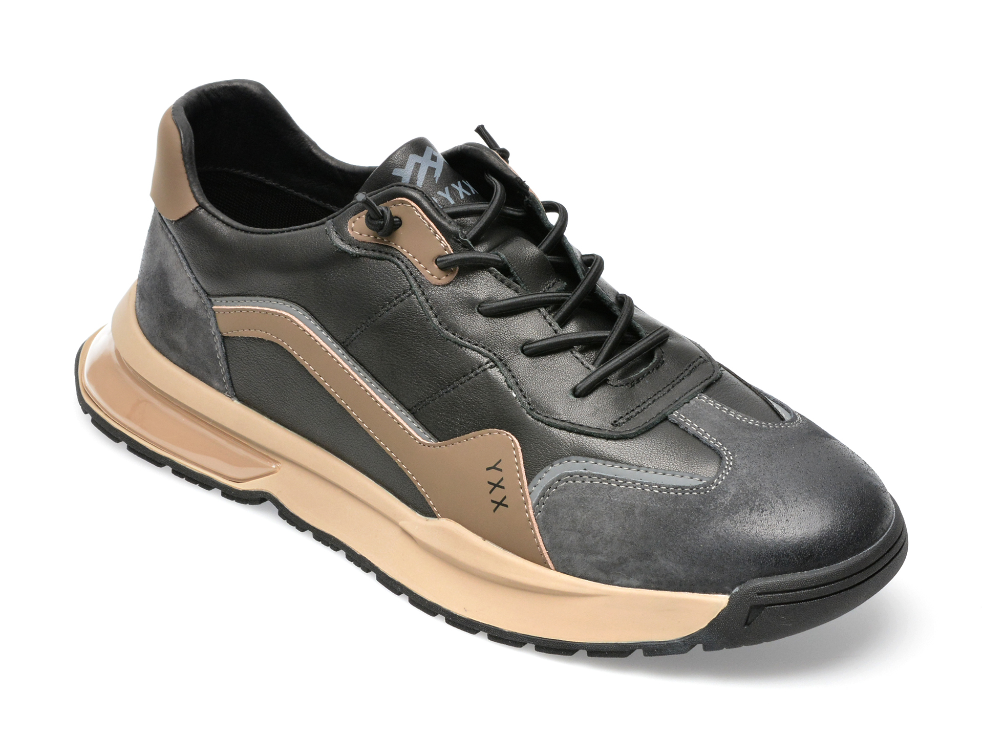 Pantofi sport GRYXX negri, 2711, din piele naturala imagine reduceri black friday 2021 Gryxx