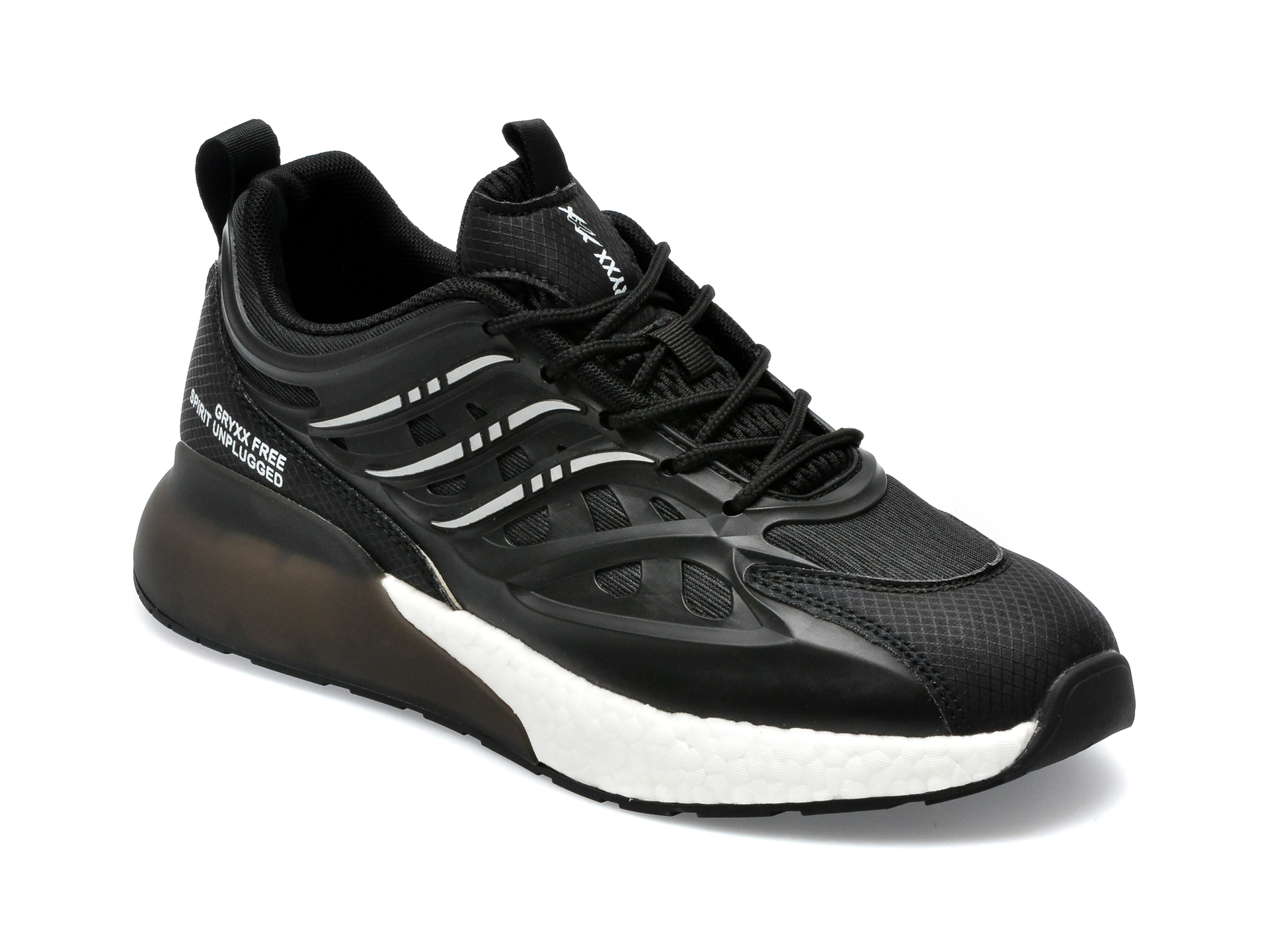 Pantofi sport GRYXX negri, 3006, din material textil