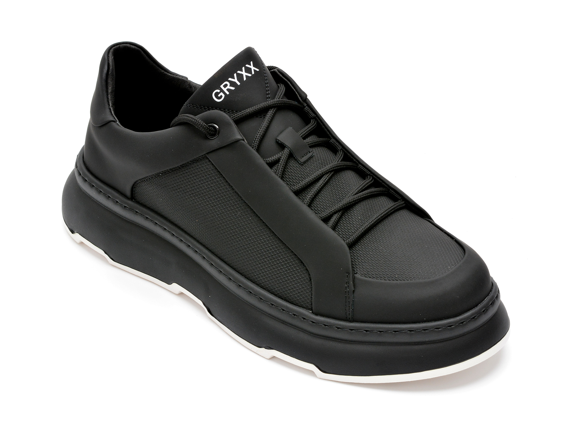 Pantofi sport GRYXX negri, 3007, din piele naturala 2022 ❤️ Pret Super Black Friday otter.ro imagine noua 2022
