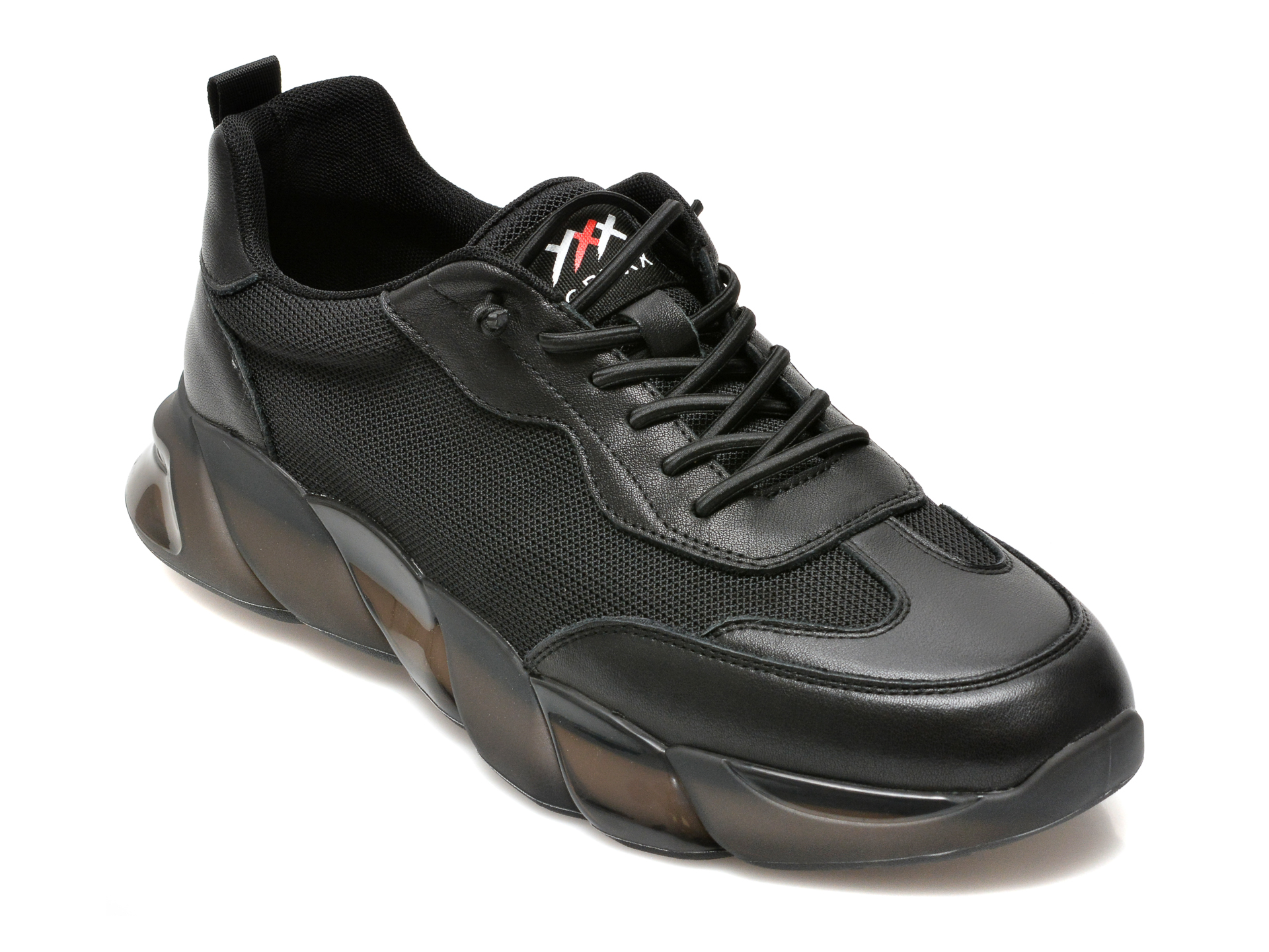 Pantofi sport GRYXX negri, 80558, din material textil si piele naturala /barbati/pantofi