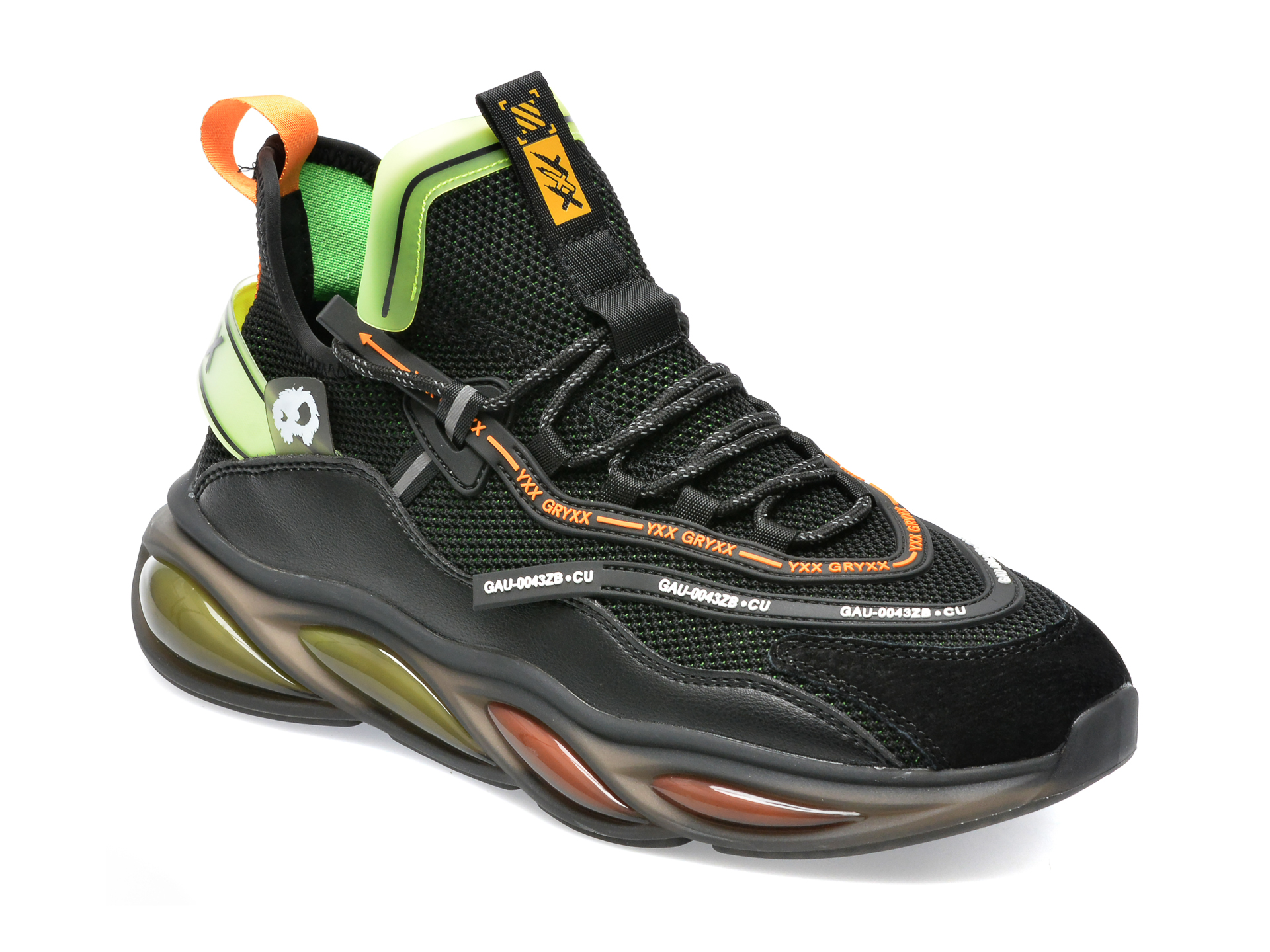 Pantofi sport GRYXX negri, 825029, din material textil /barbati/pantofi