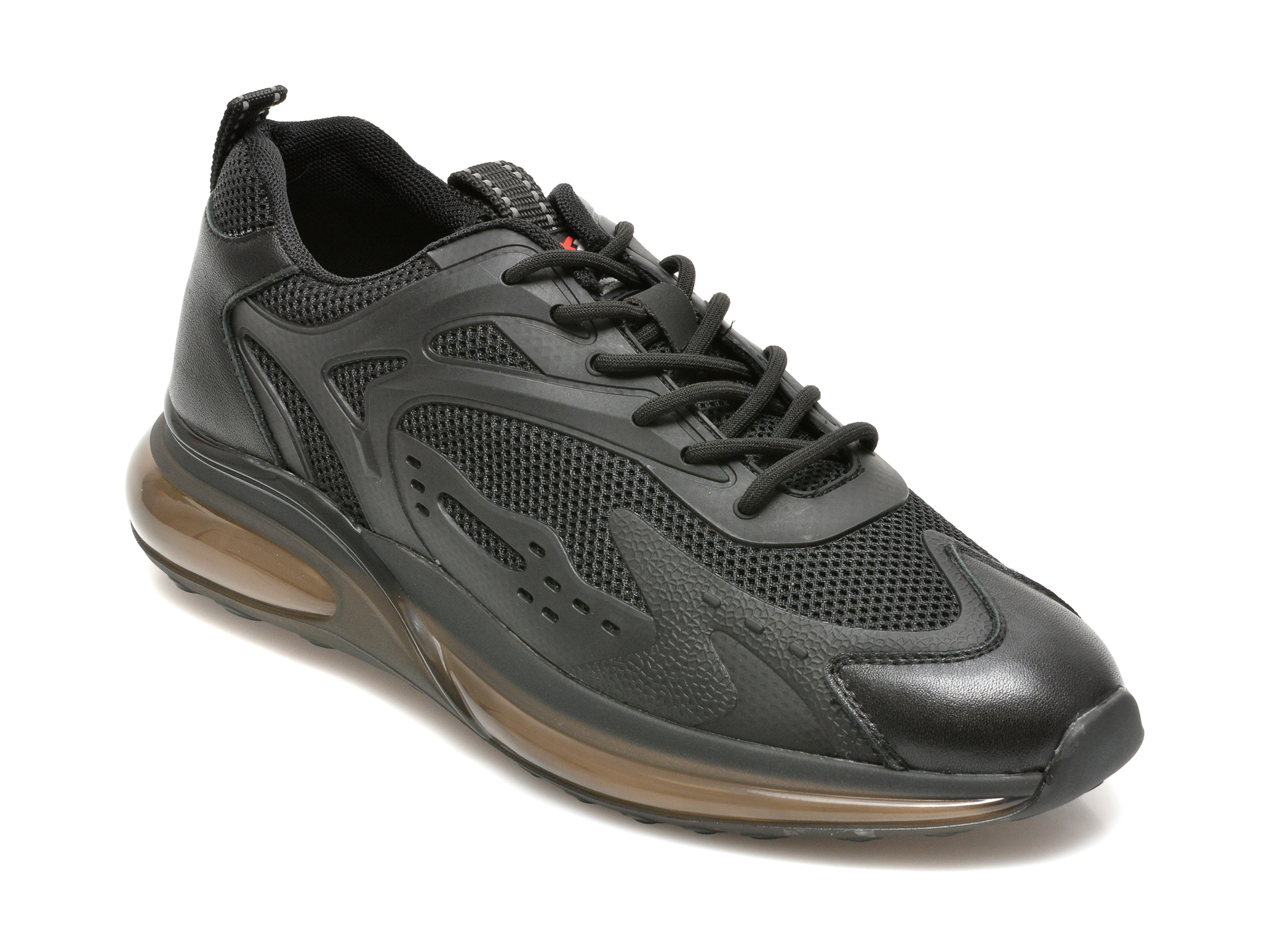 Pantofi sport GRYXX negri, 91738, din material textil si piele naturala Gryxx imagine super redus 2022