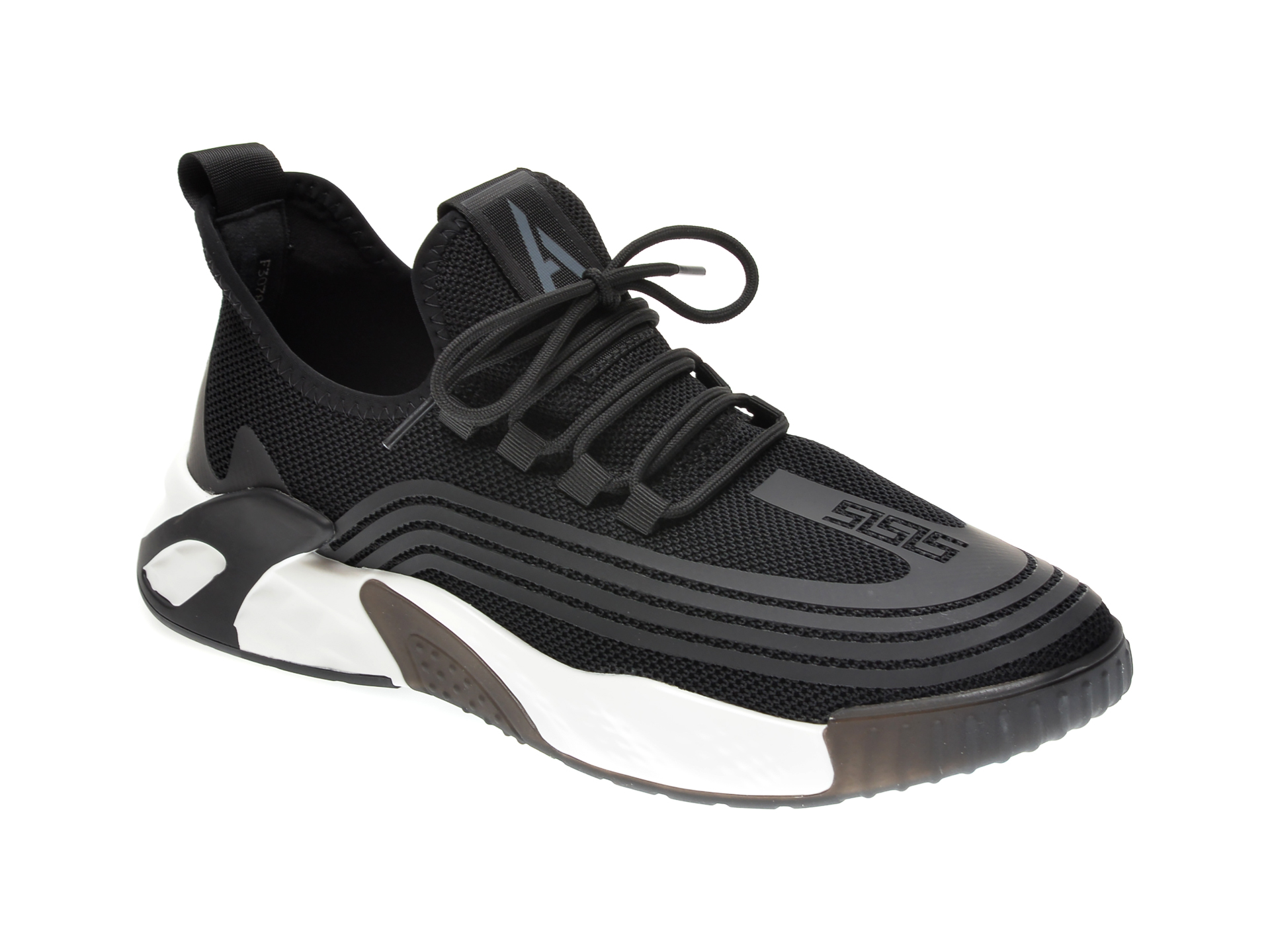 Pantofi sport GRYXX negri, F30781, din material textil imagine