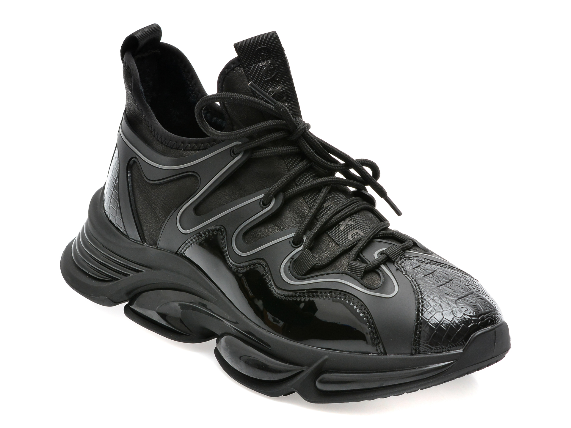 Pantofi sport GRYXX negri, F700003, din piele naturala
