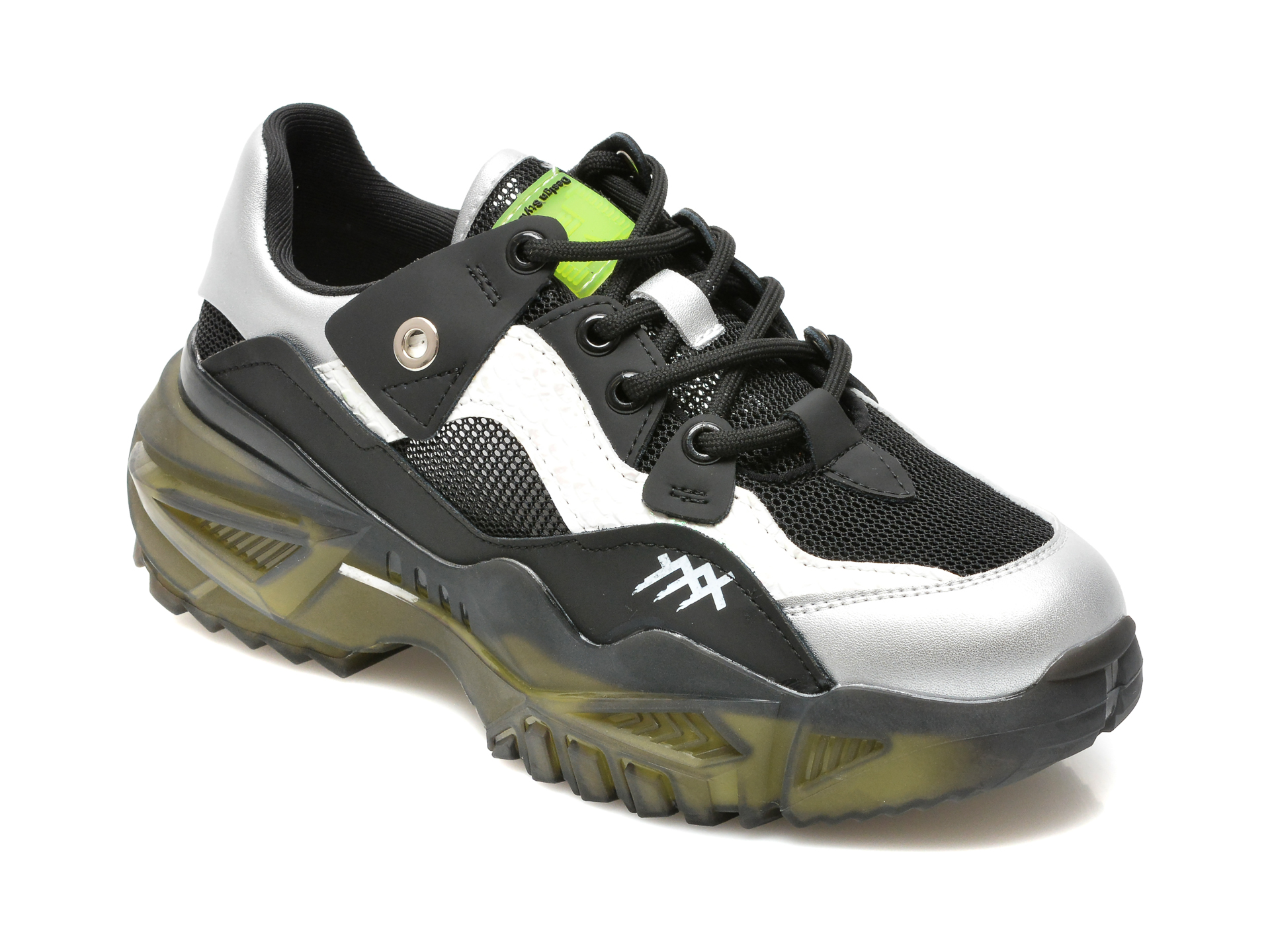 Pantofi sport GRYXX negri, K551, din material textil si piele naturala Gryxx imagine noua