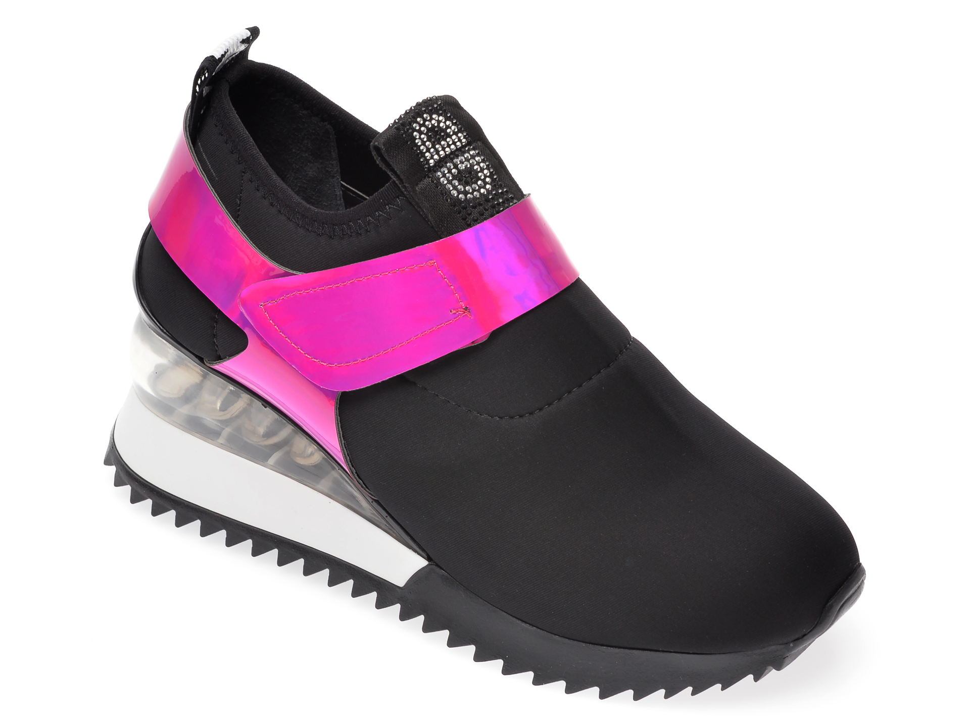 Pantofi sport GRYXX negri, MK8813, din material textil si piele ecologica