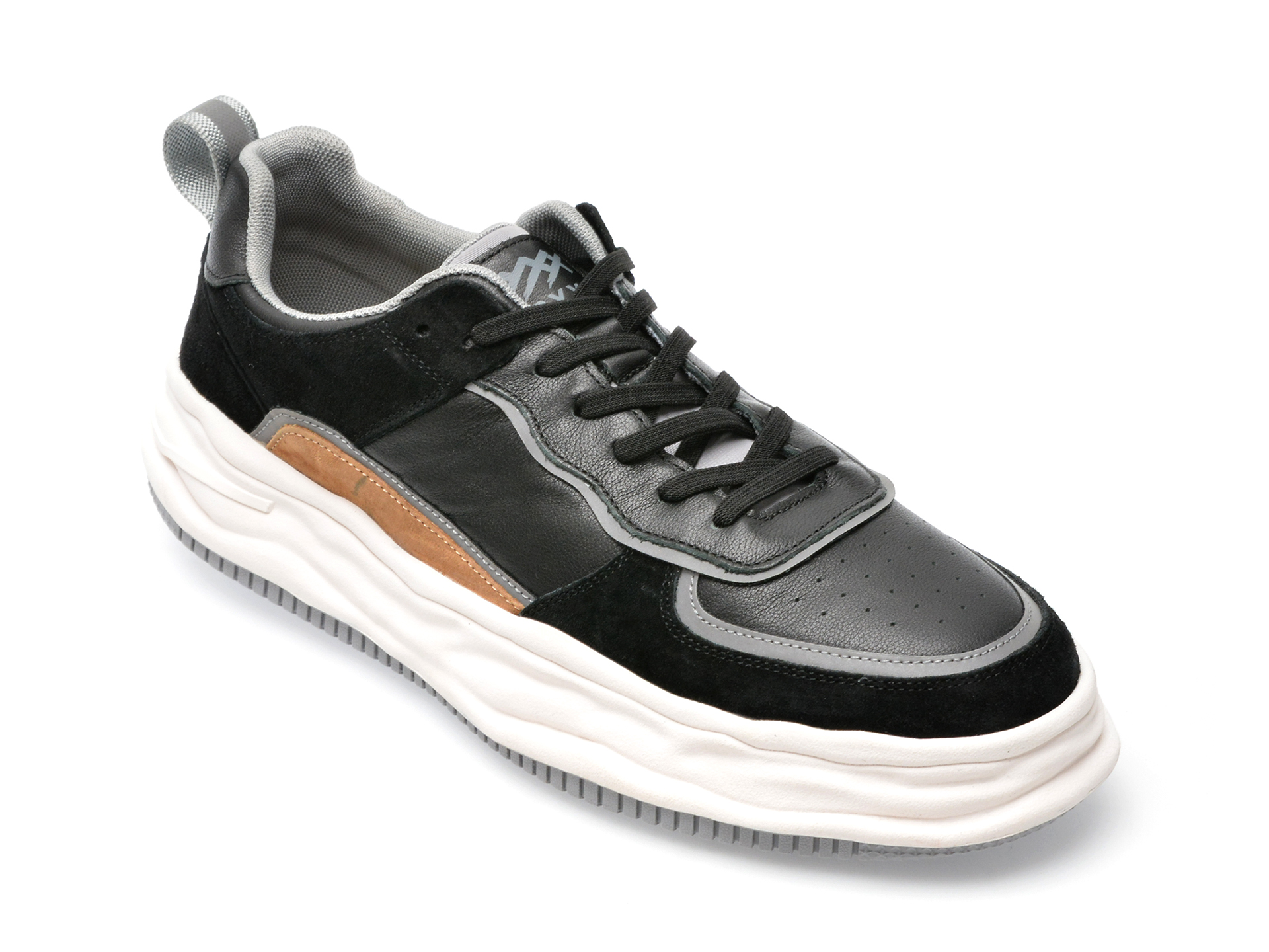 Pantofi sport GRYXX negri, SLN001, din piele naturala