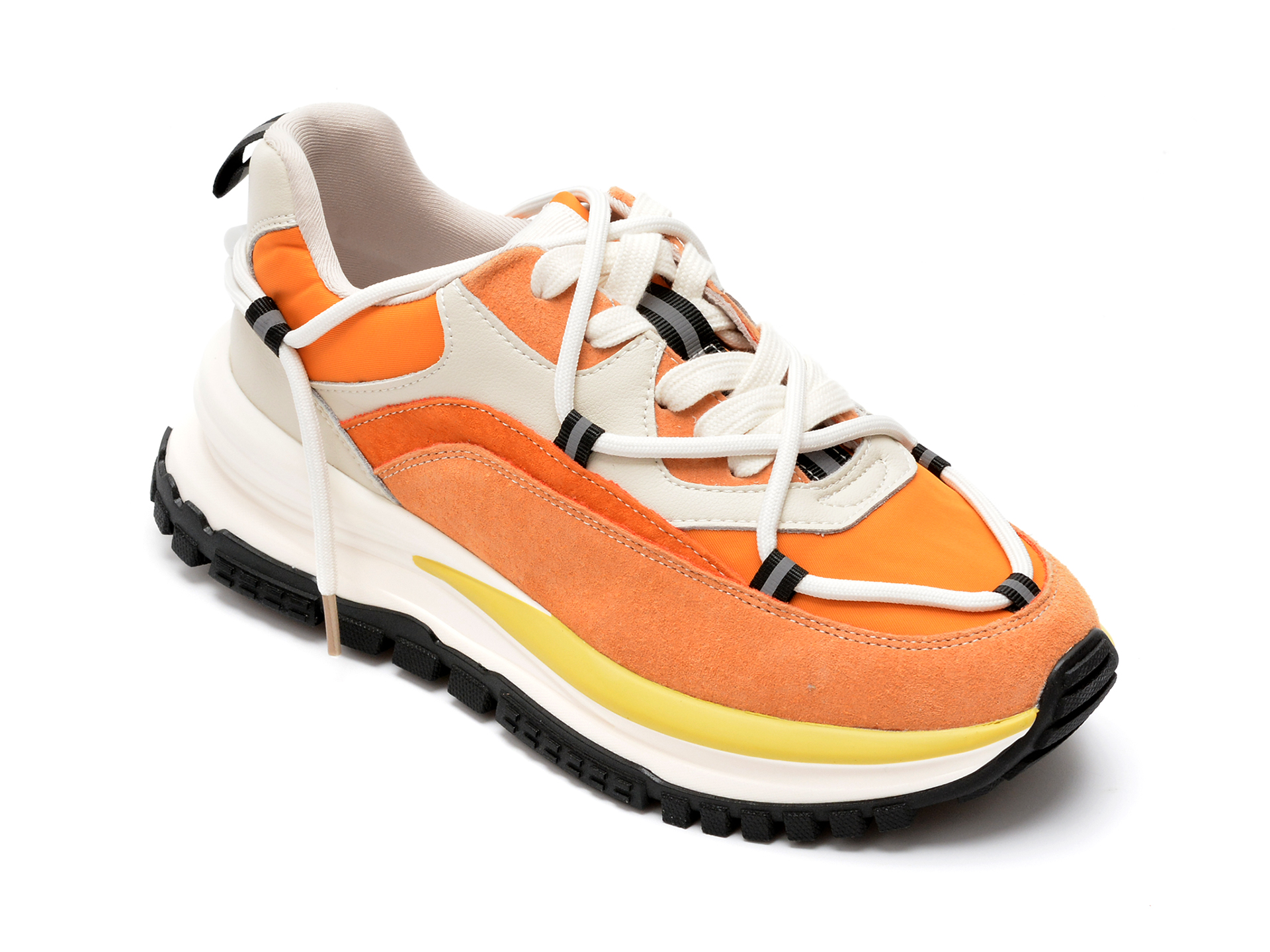 Pantofi sport GRYXX portocalii, 2202, din material textil si piele naturala imagine reduceri black friday 2021 Gryxx