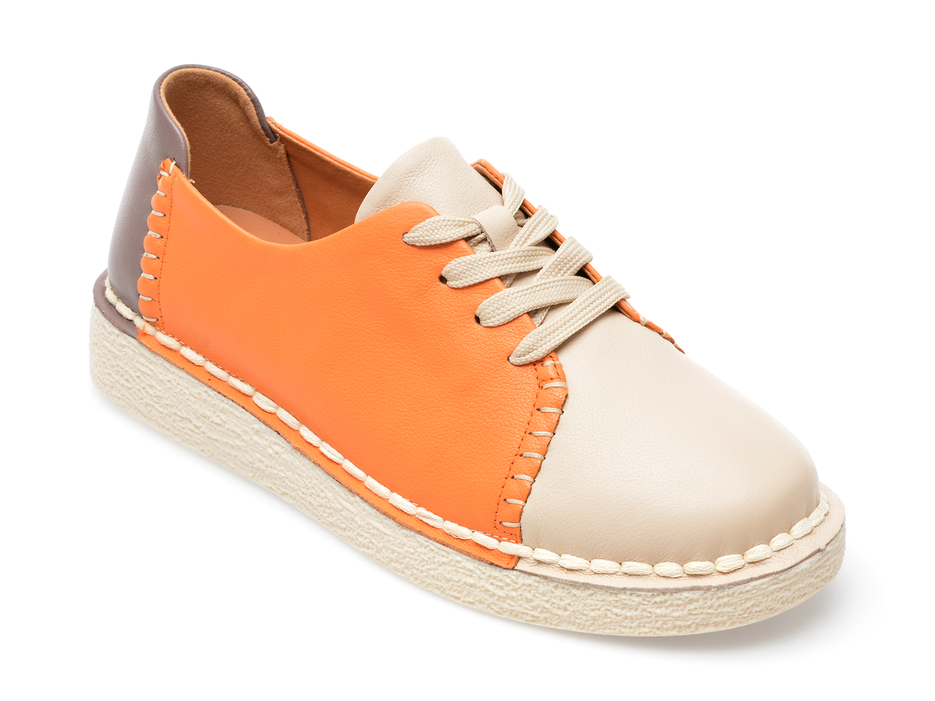 Pantofi sport GRYXX portocalii, 70048, din piele naturala Femei 2023-05-28