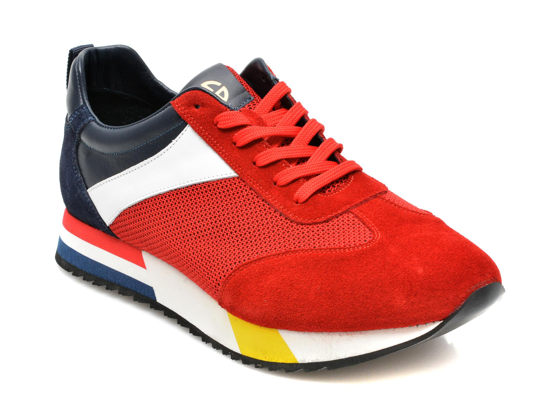 Pantofi sport GRYXX rosii, 253982, din material textil si piele intoarsa Gryxx Gryxx