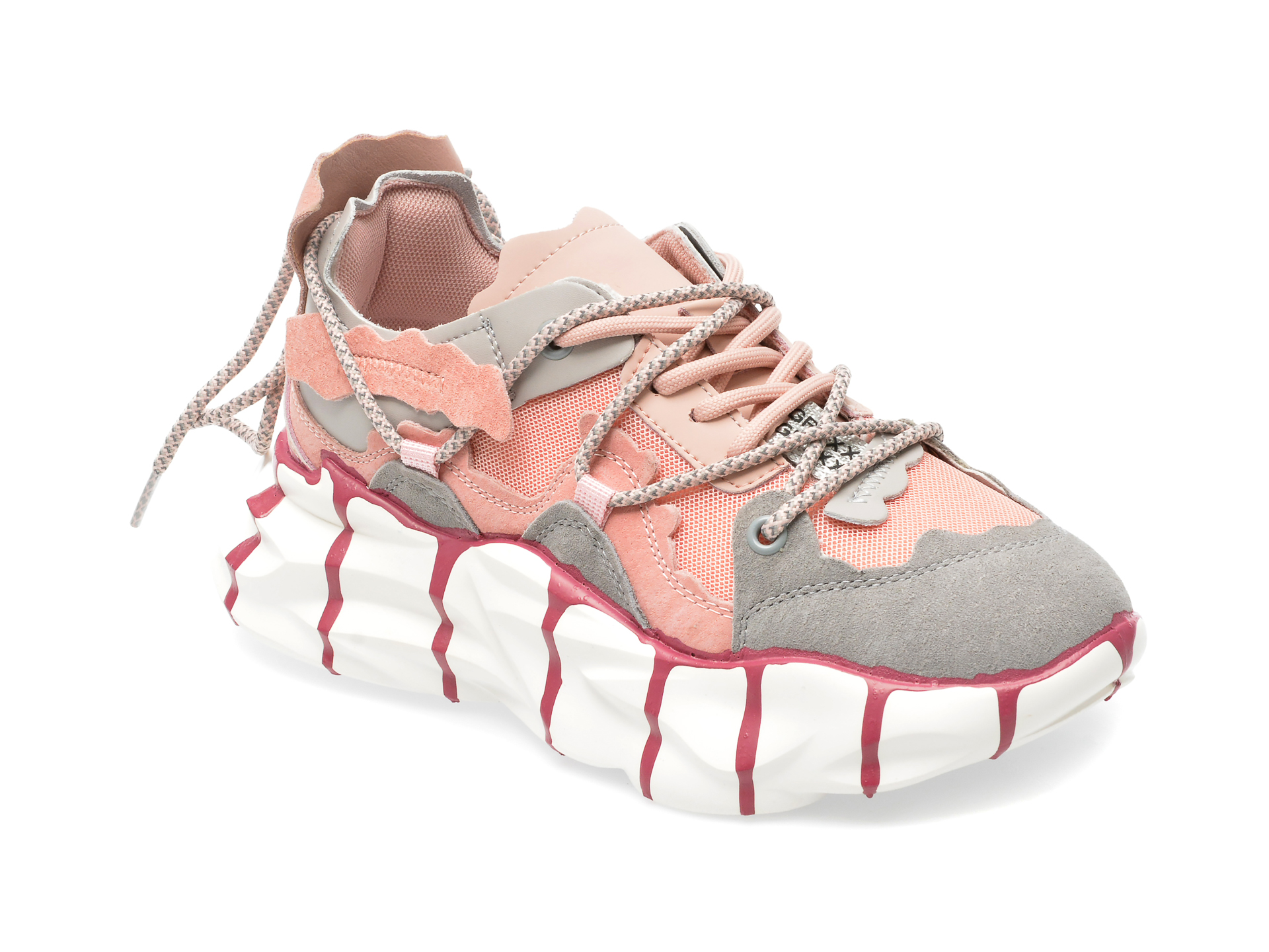 Pantofi sport GRYXX roz, 267139, din material textil si piele naturala