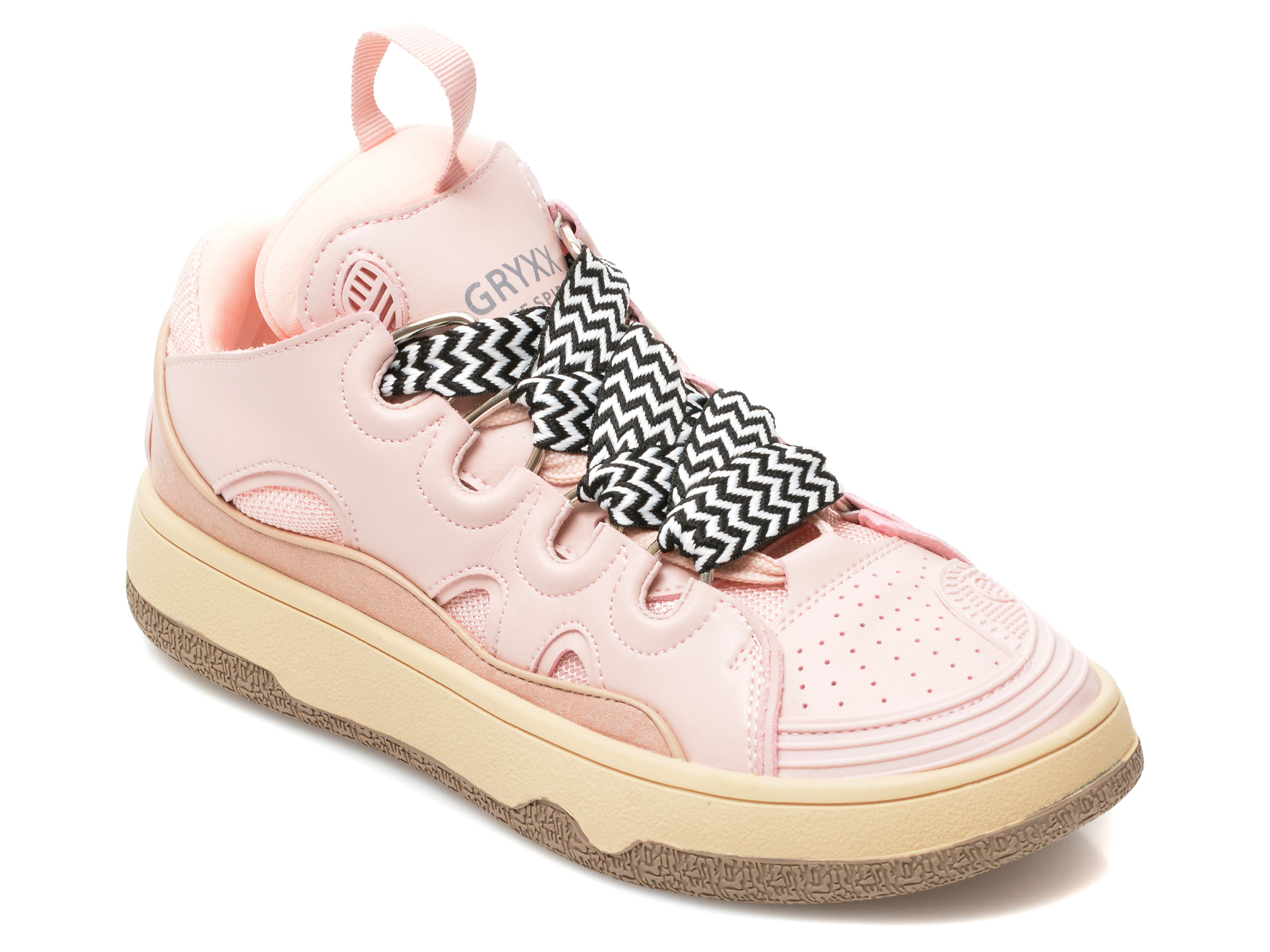 Pantofi sport GRYXX roz, Q2153, din material textil si piele naturala 2022 ❤️ Pret Super otter.ro imagine noua 2022