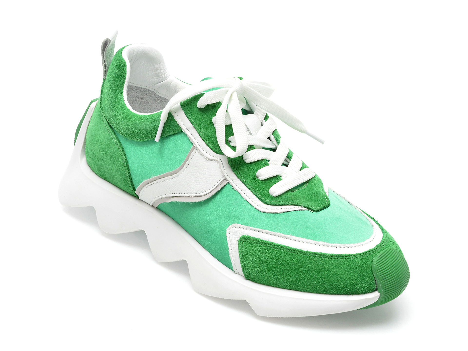 Pantofi sport GRYXX verzi, AD81, din din material textil si piele naturala
