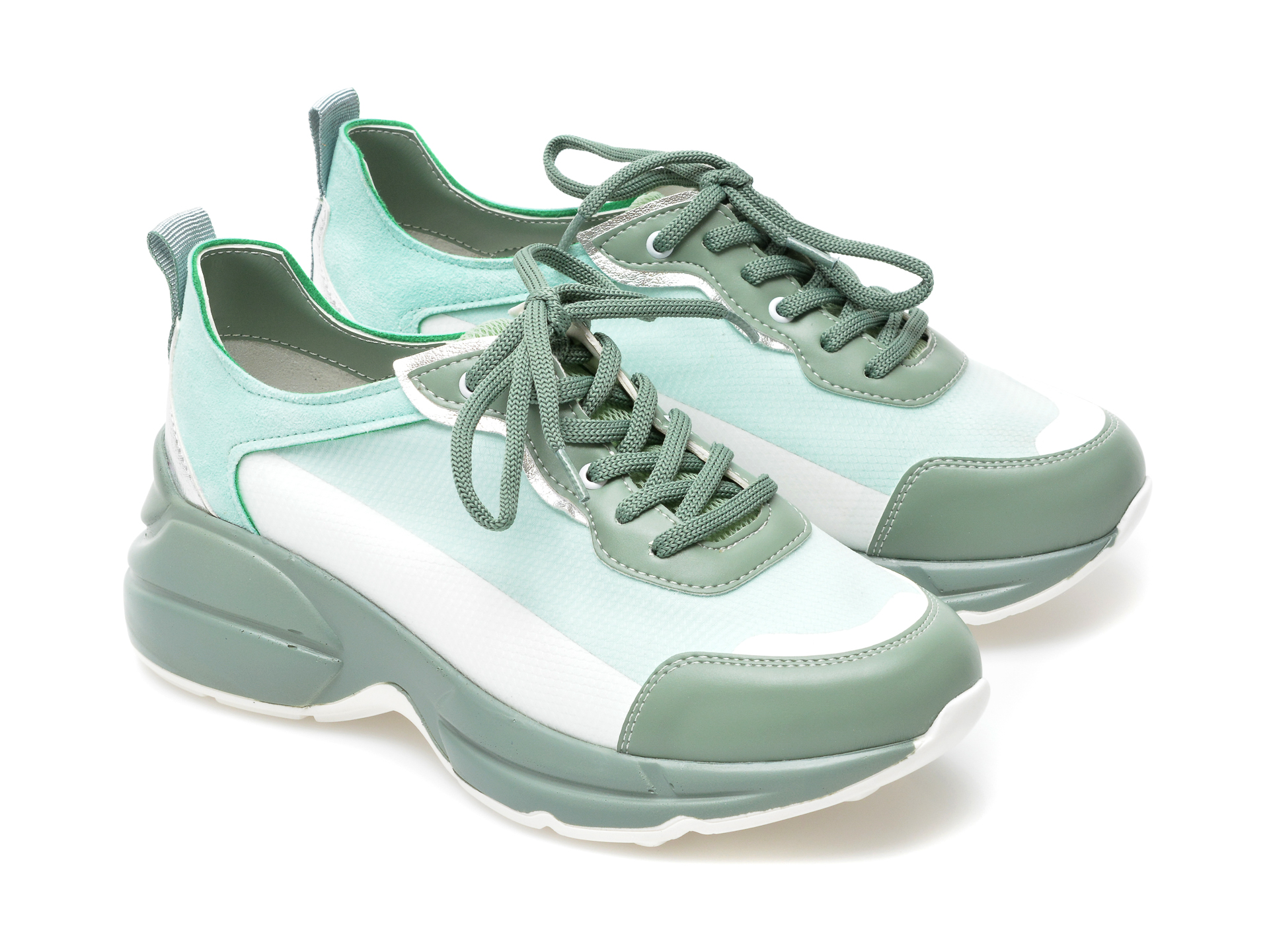 Pantofi sport GRYXX verzi, MO59100, din material textil si piele ecologica Gryxx Gryxx