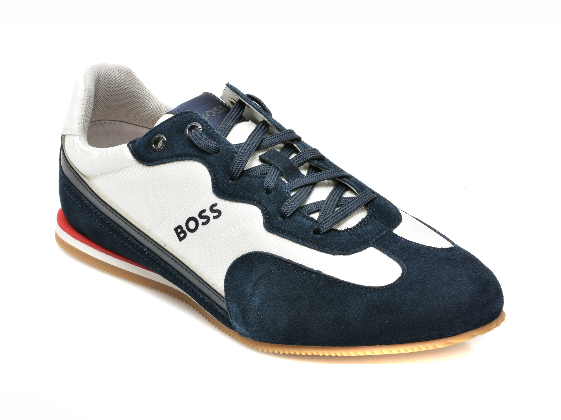 Pantofi sport HUGO BOSS bleumarin, 4551, din material textil si piele naturala Hugo Boss imagine noua