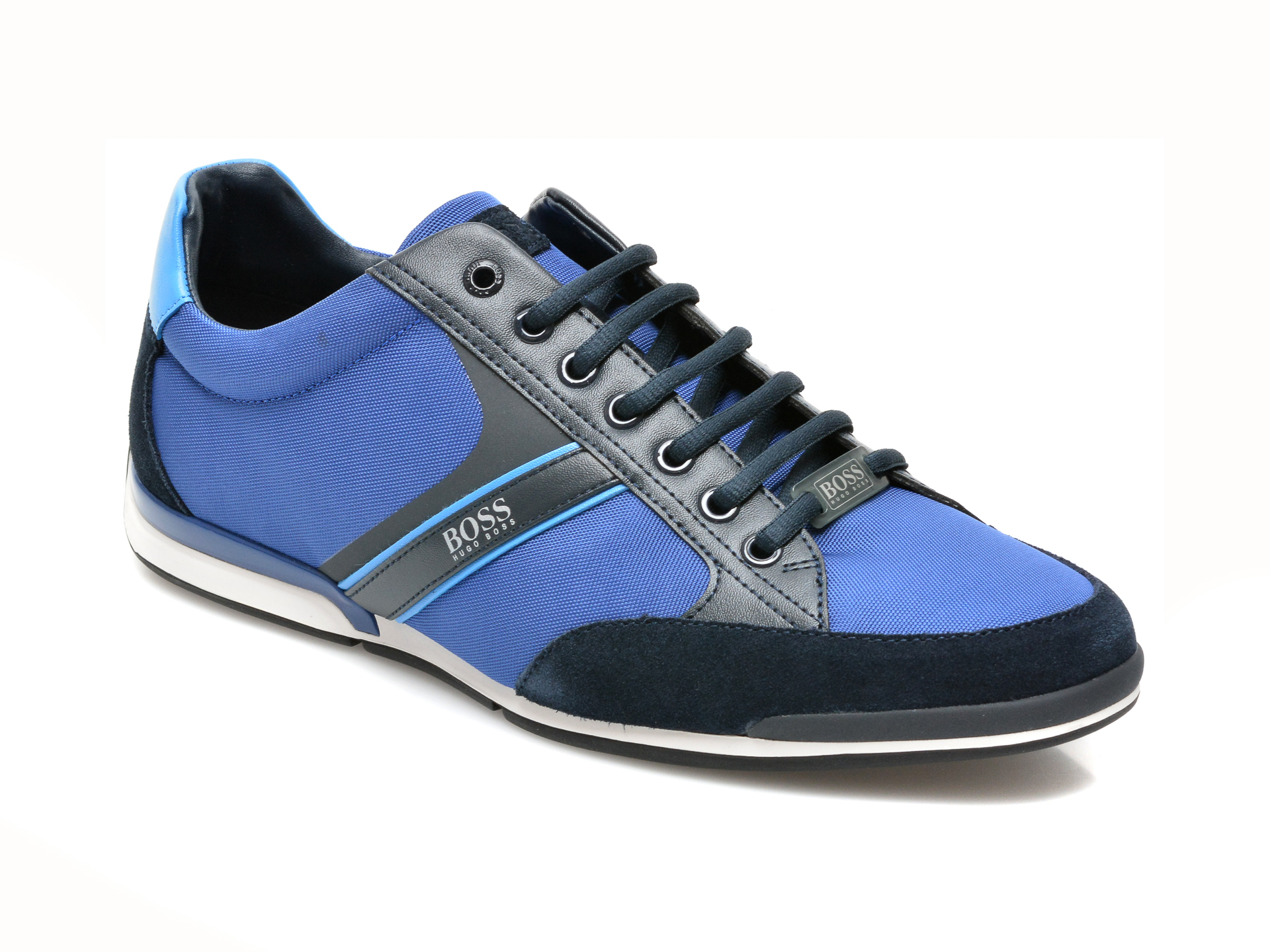 Pantofi sport HUGO BOSS bleumarin, 7672, din material textil si piele ecologica Hugo Boss