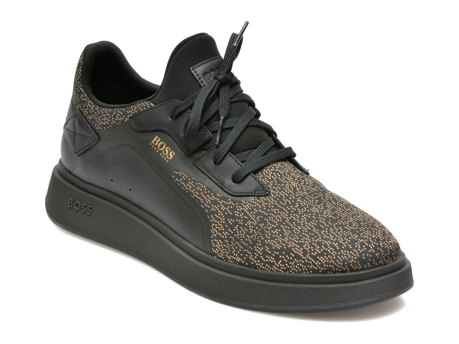 Pantofi sport HUGO BOSS negri, 0, din material textil 2023 ❤️ Pret Super otter.ro imagine noua 2022